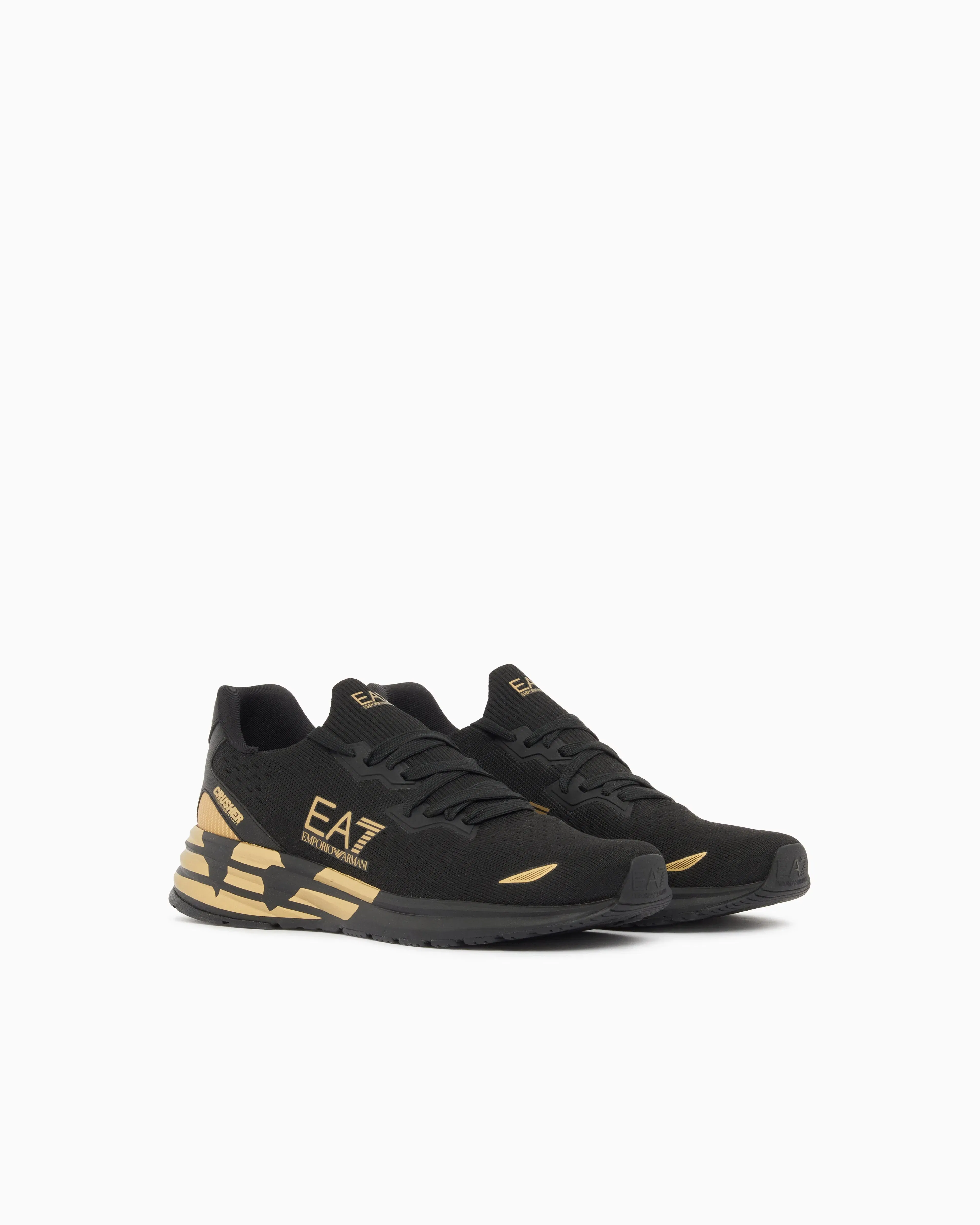 Ea7 Crusher Distance Knit 2.0 Sneakers Black