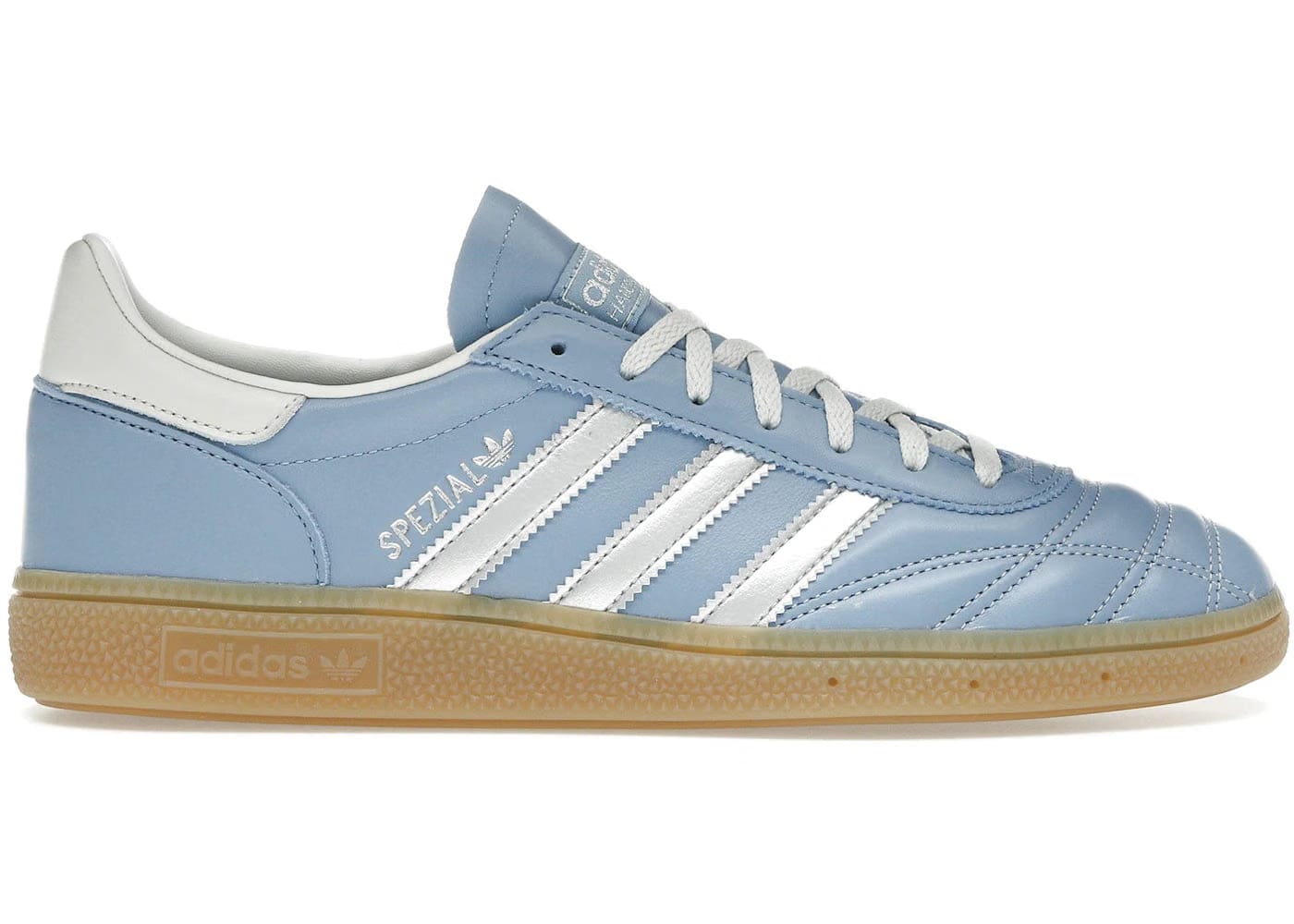 Adidas Handball Spezial Quilted Stitching Ash Blue Silver Womens