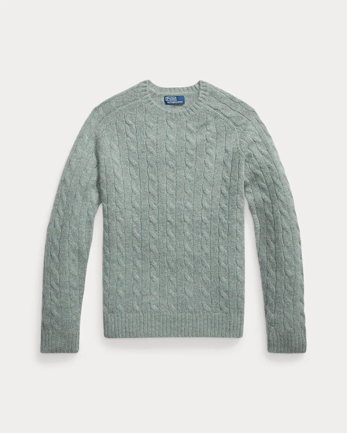 Ralph Lauren SuedePatch CableKnit Sweater