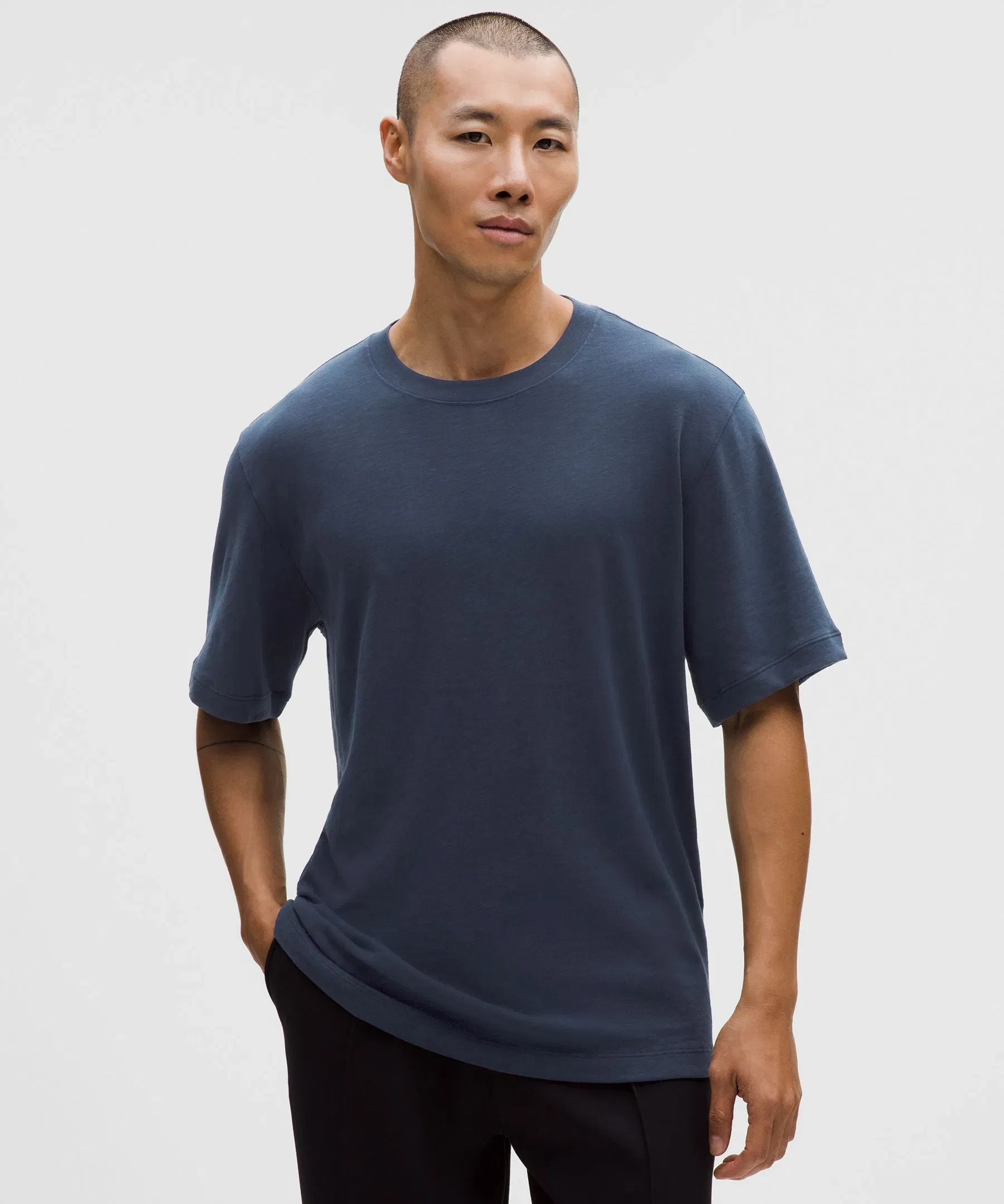 Lululemon Slub Cotton - Jersey Short - Sleeve Shirt