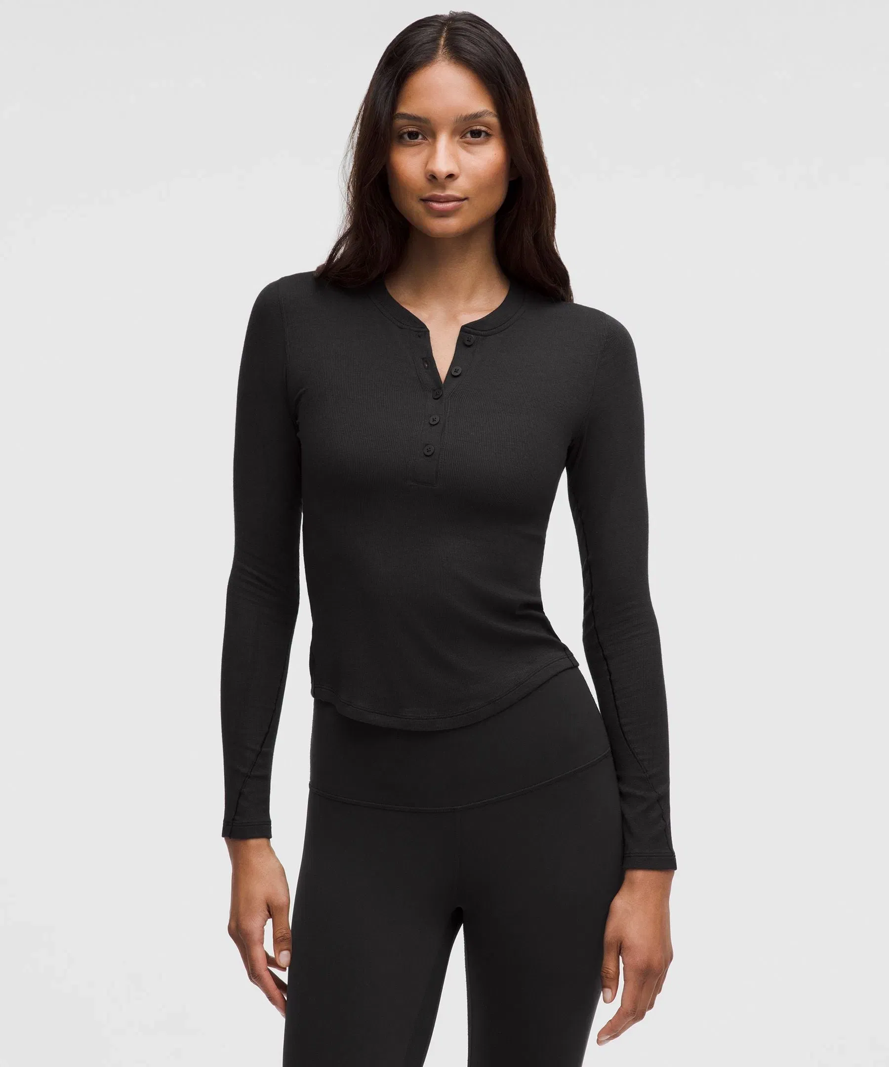 Lululemon Women's Hold Tight Long - Sleeve Henley