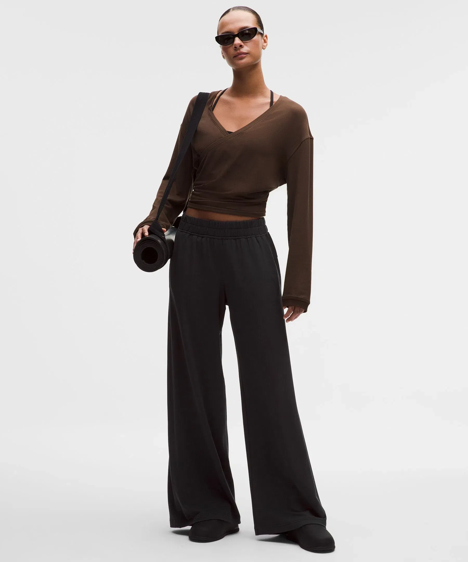 Lululemon BeCalm Mid - Rise Wide - Leg Pant