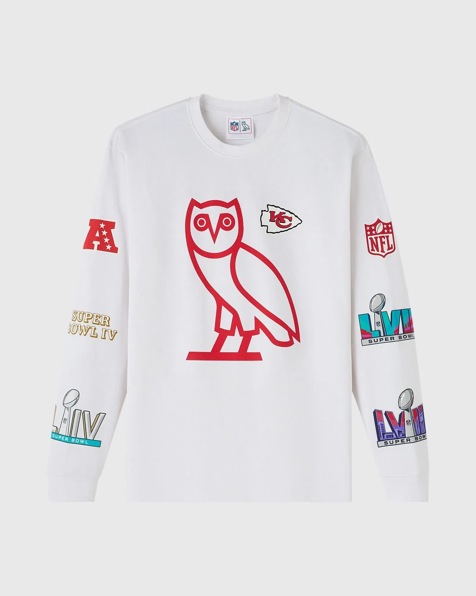 OVO Nfl Kansas City Chiefs Long - Sleeve T-Shirt