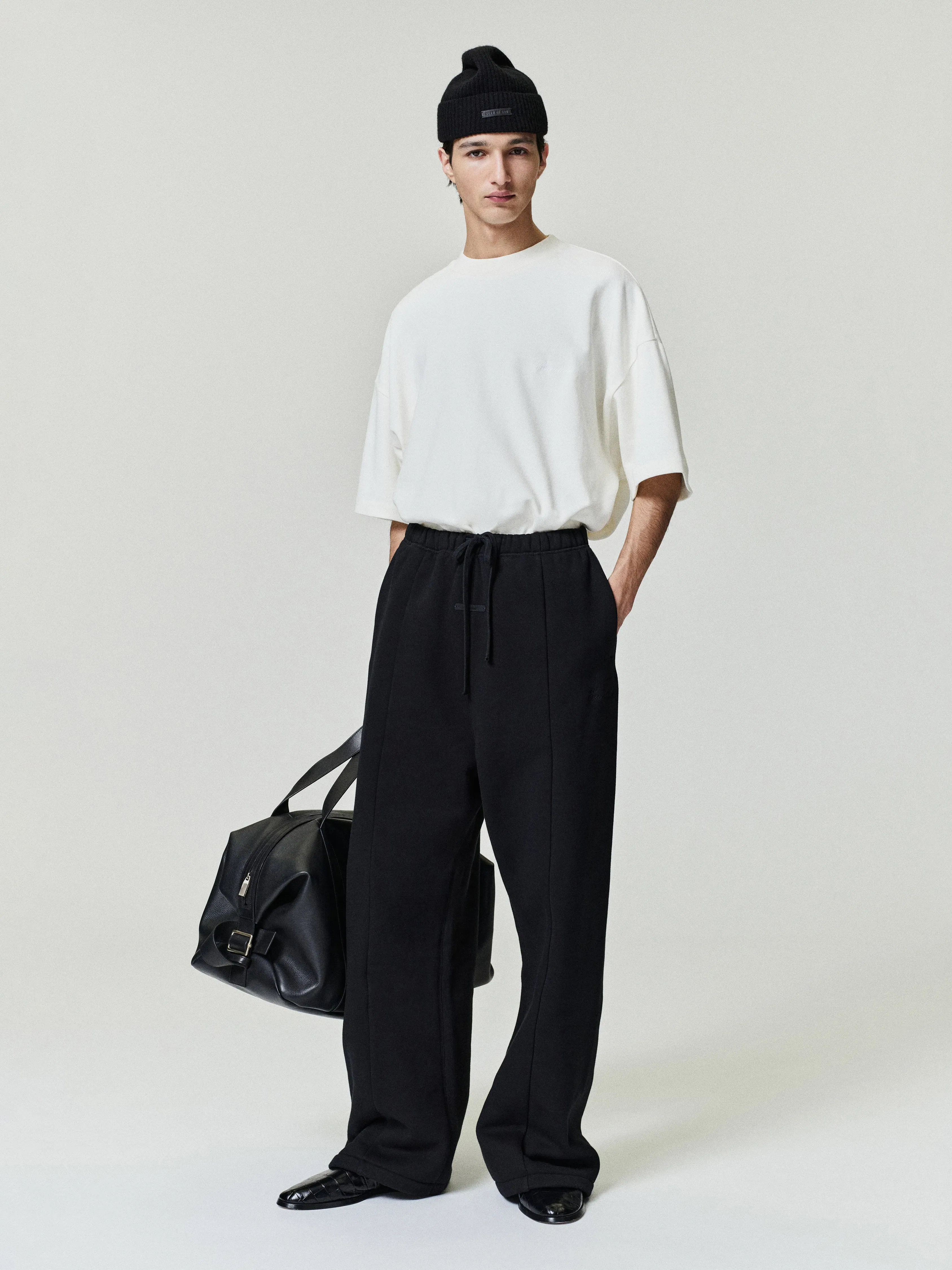 Essentials Pique Signature 90S T-Shirt Ivory