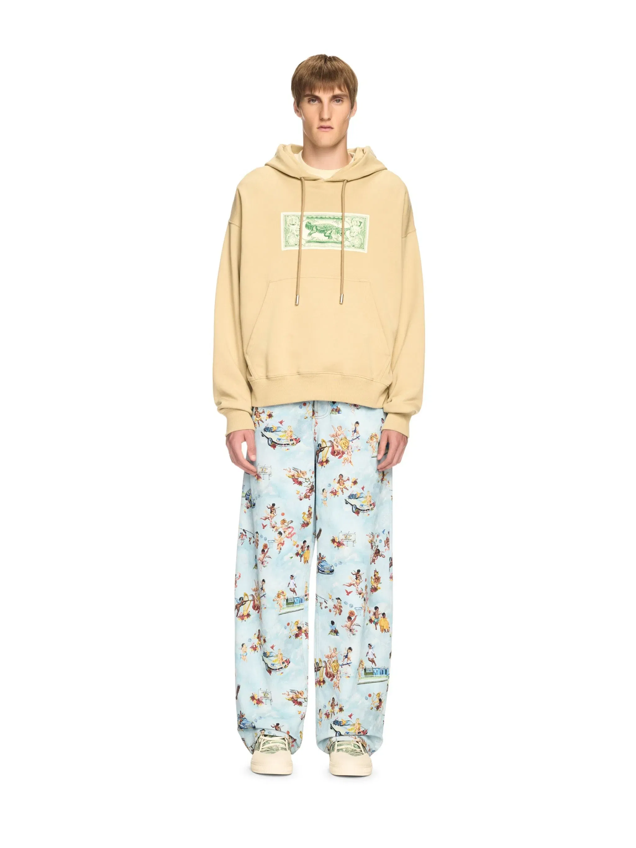 Off - White Banknote Arrow Skate Hoodie Neutrals