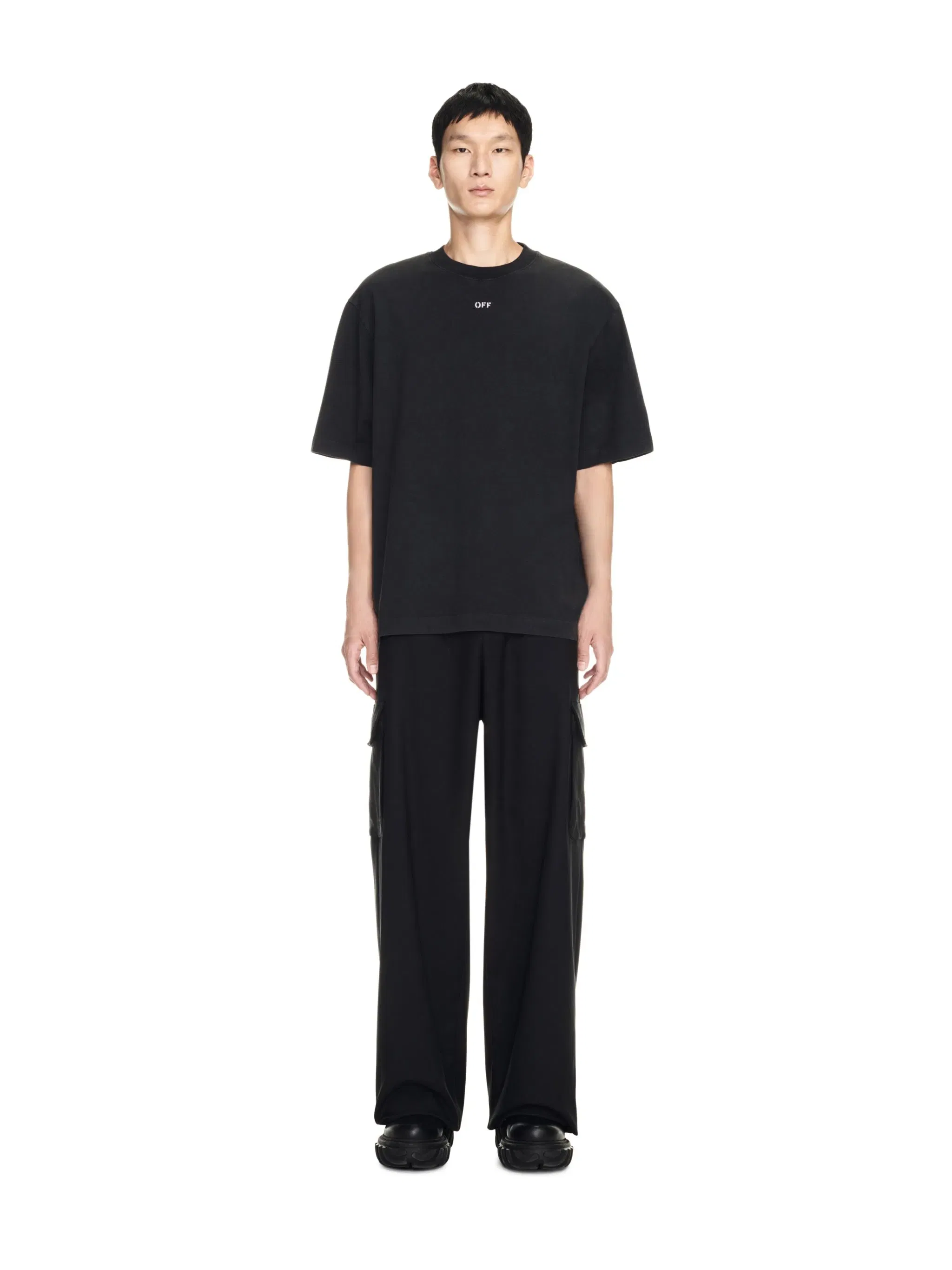 Off - White Bw Smatthew Skate Ss T-Shirt Black