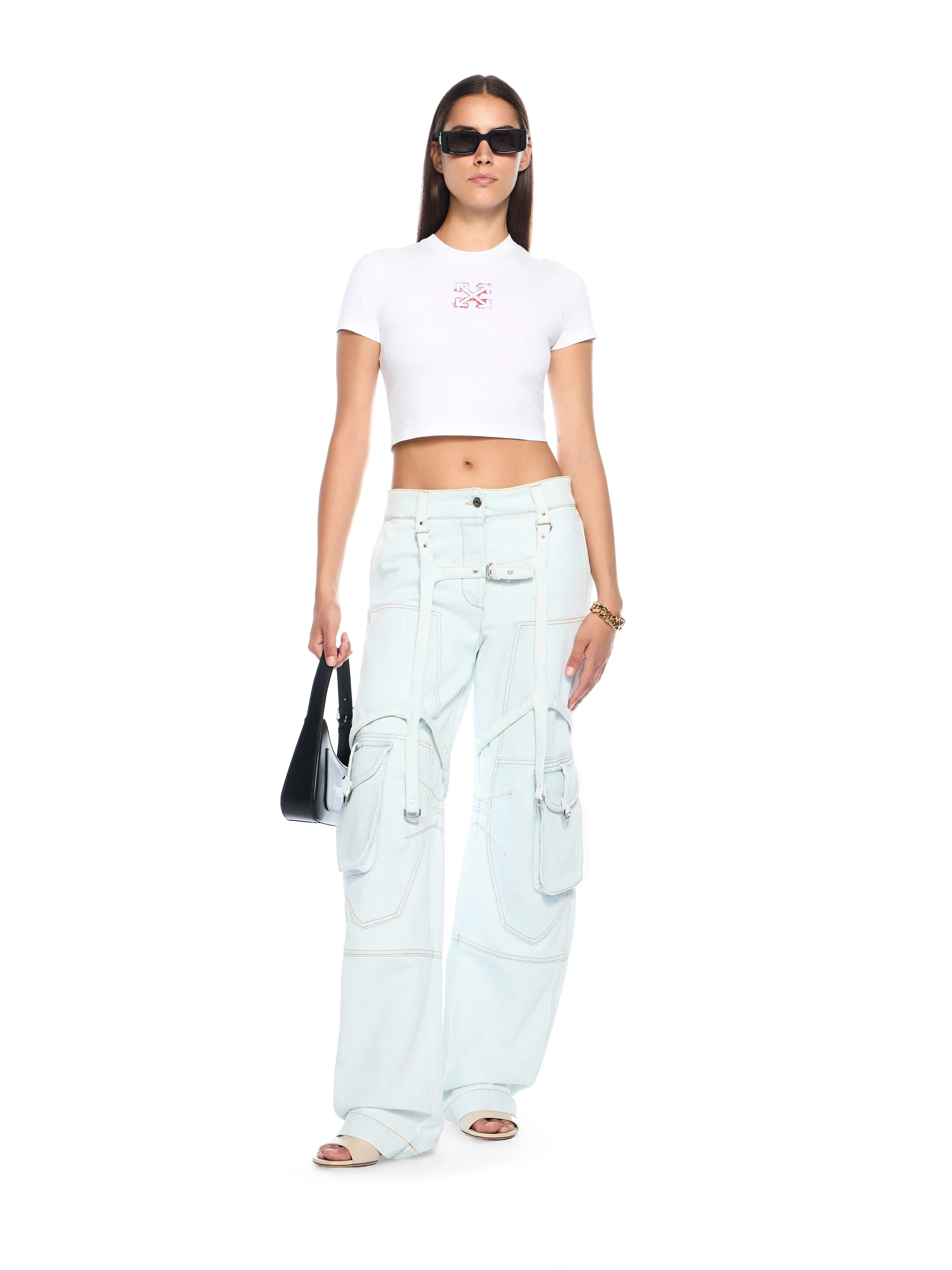 Off - White Cargo Denim Pants None
