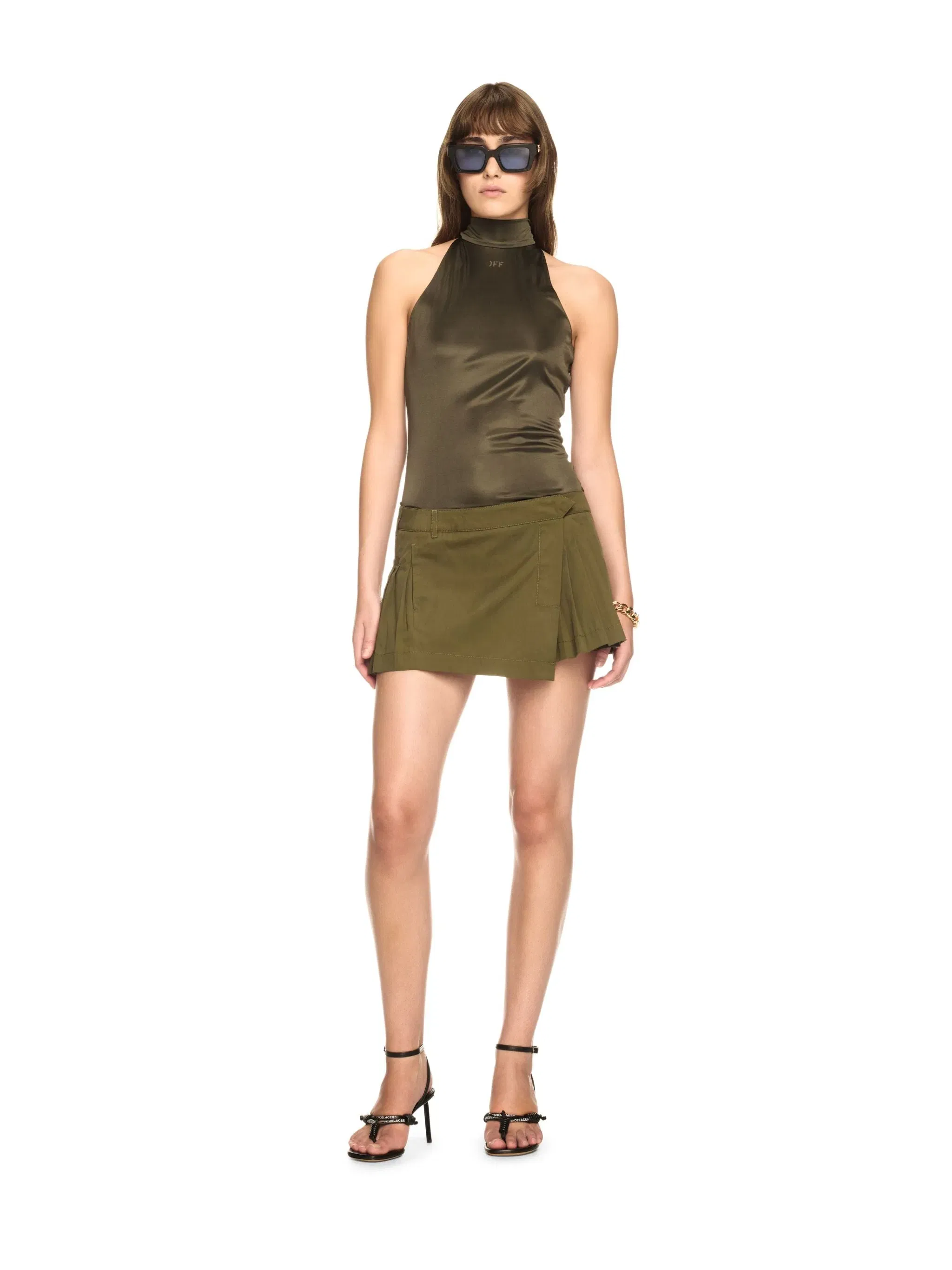 Off - White Co Savana Mini Skirt Green
