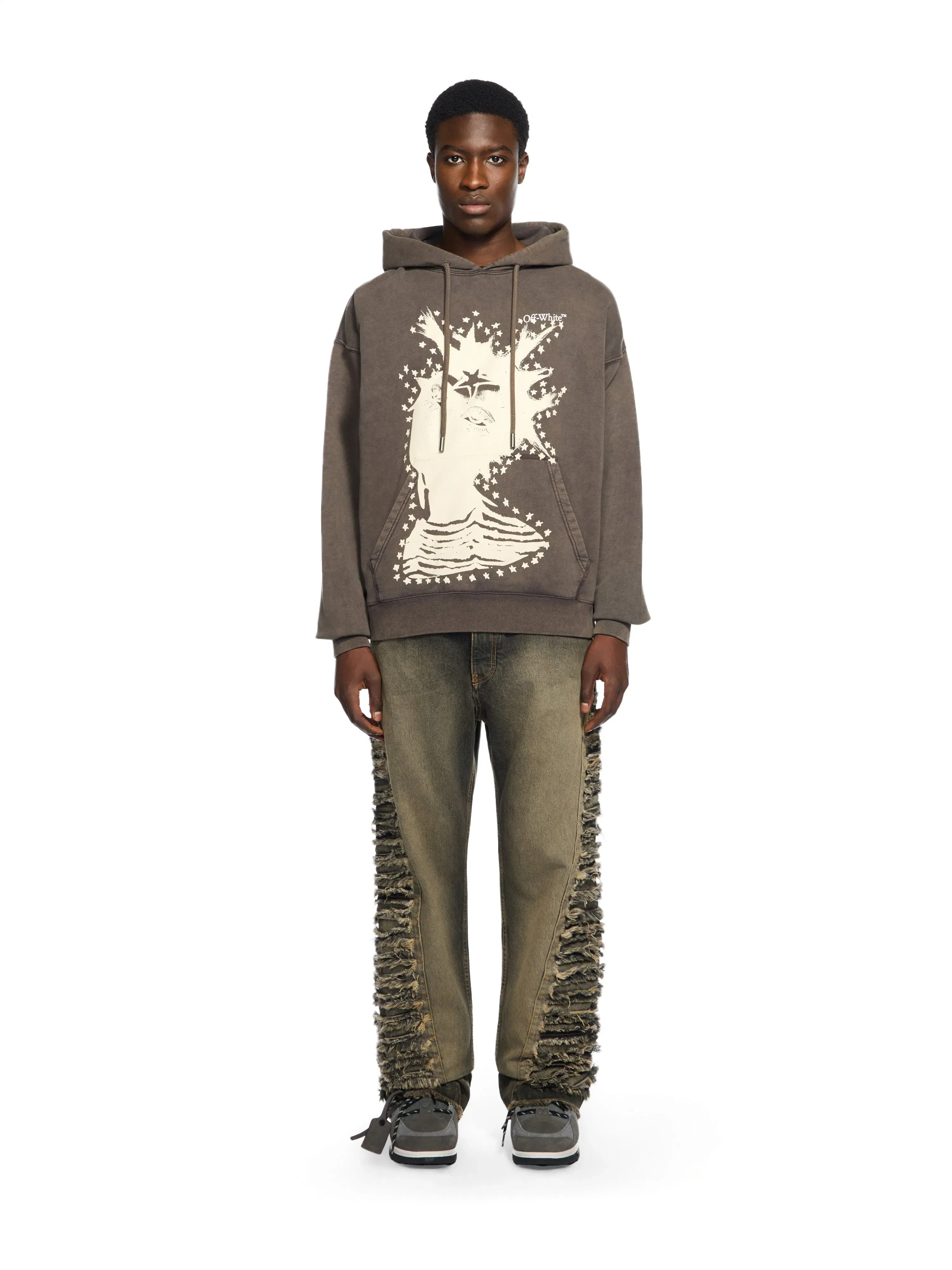 Off - White Desert Arrow Skate Hoodie Vintage