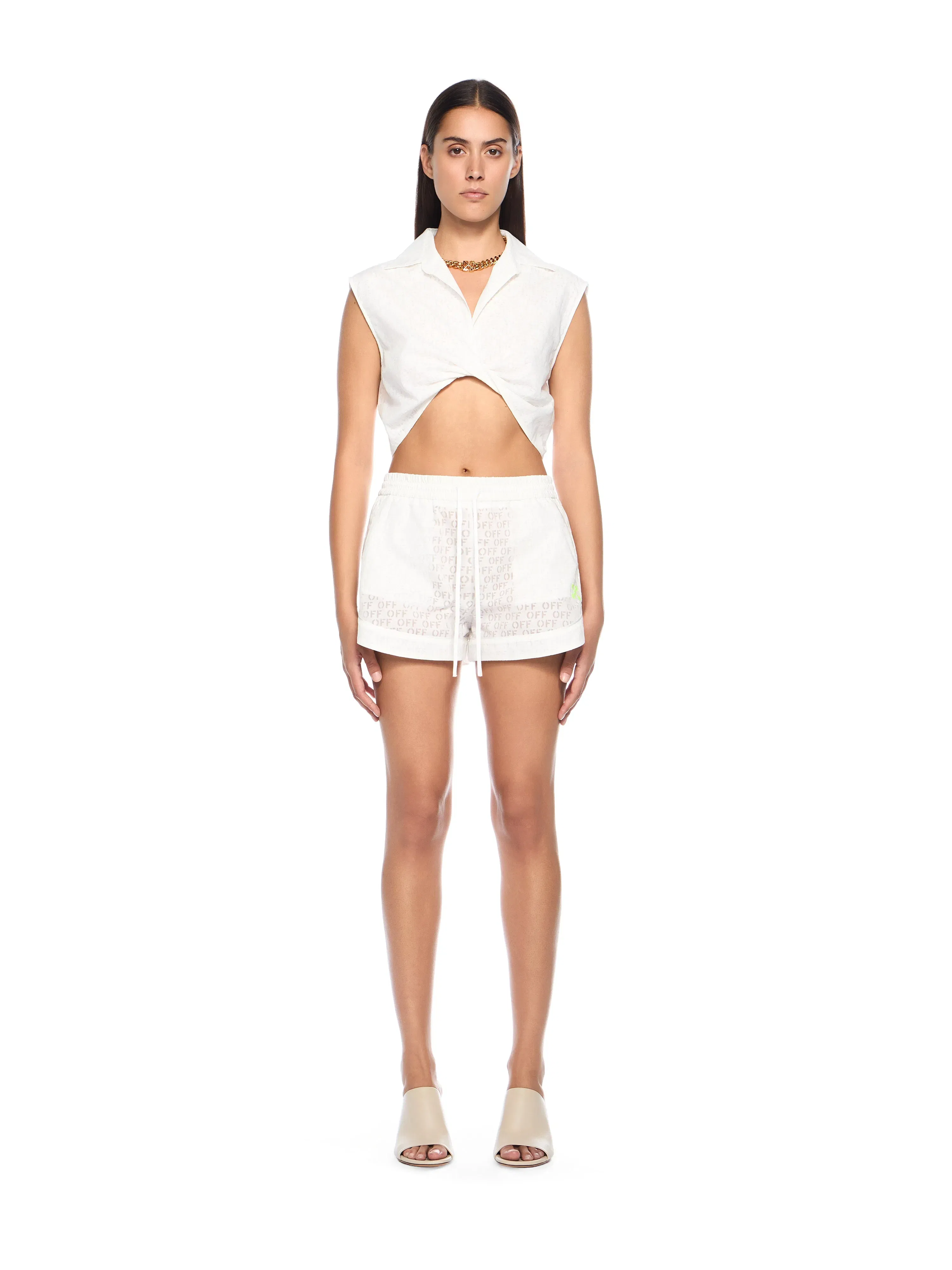 Off - White Off Stamp Sleeveless Shirt
