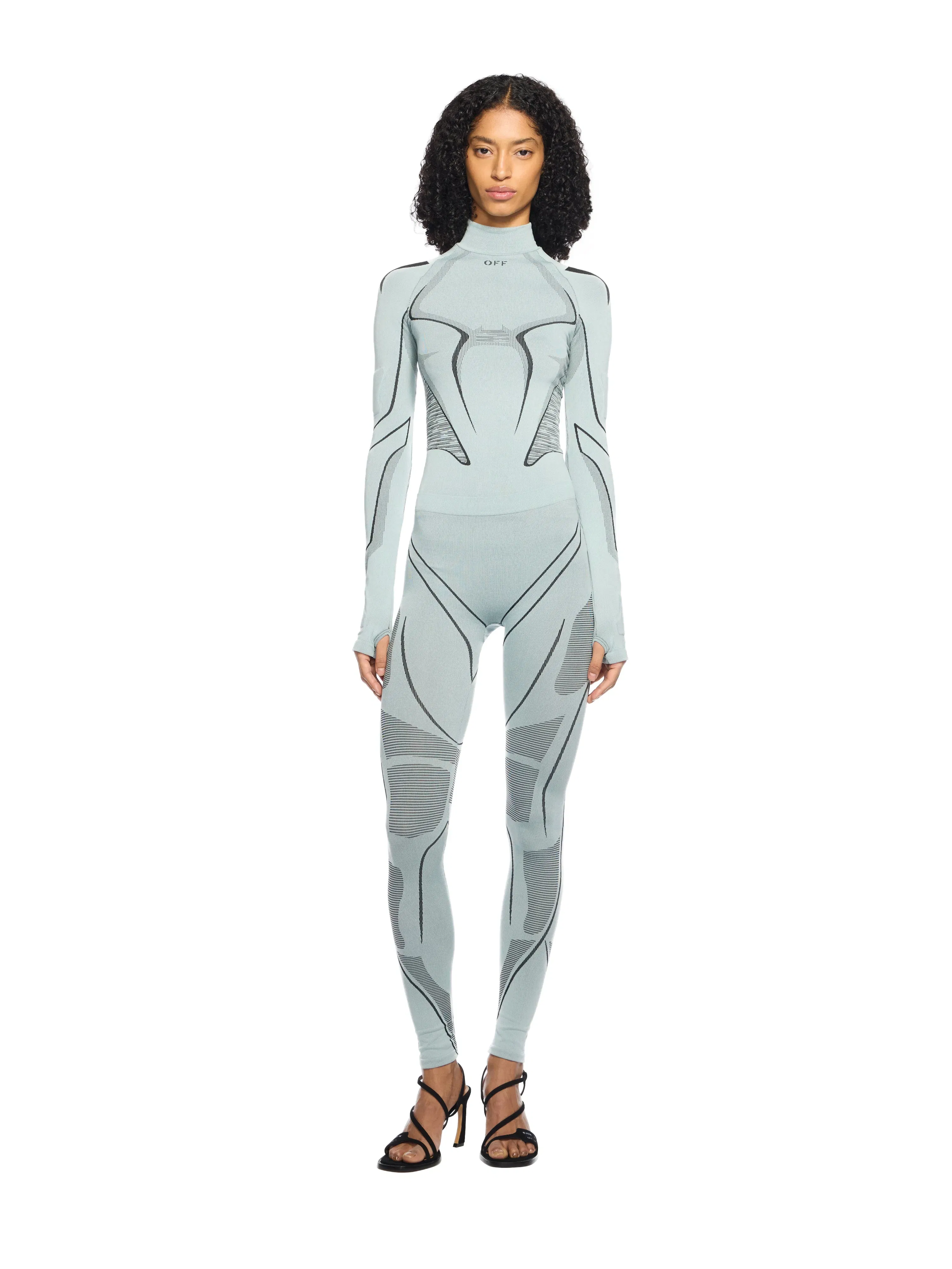 Off - White Seamless Race Pants Blue