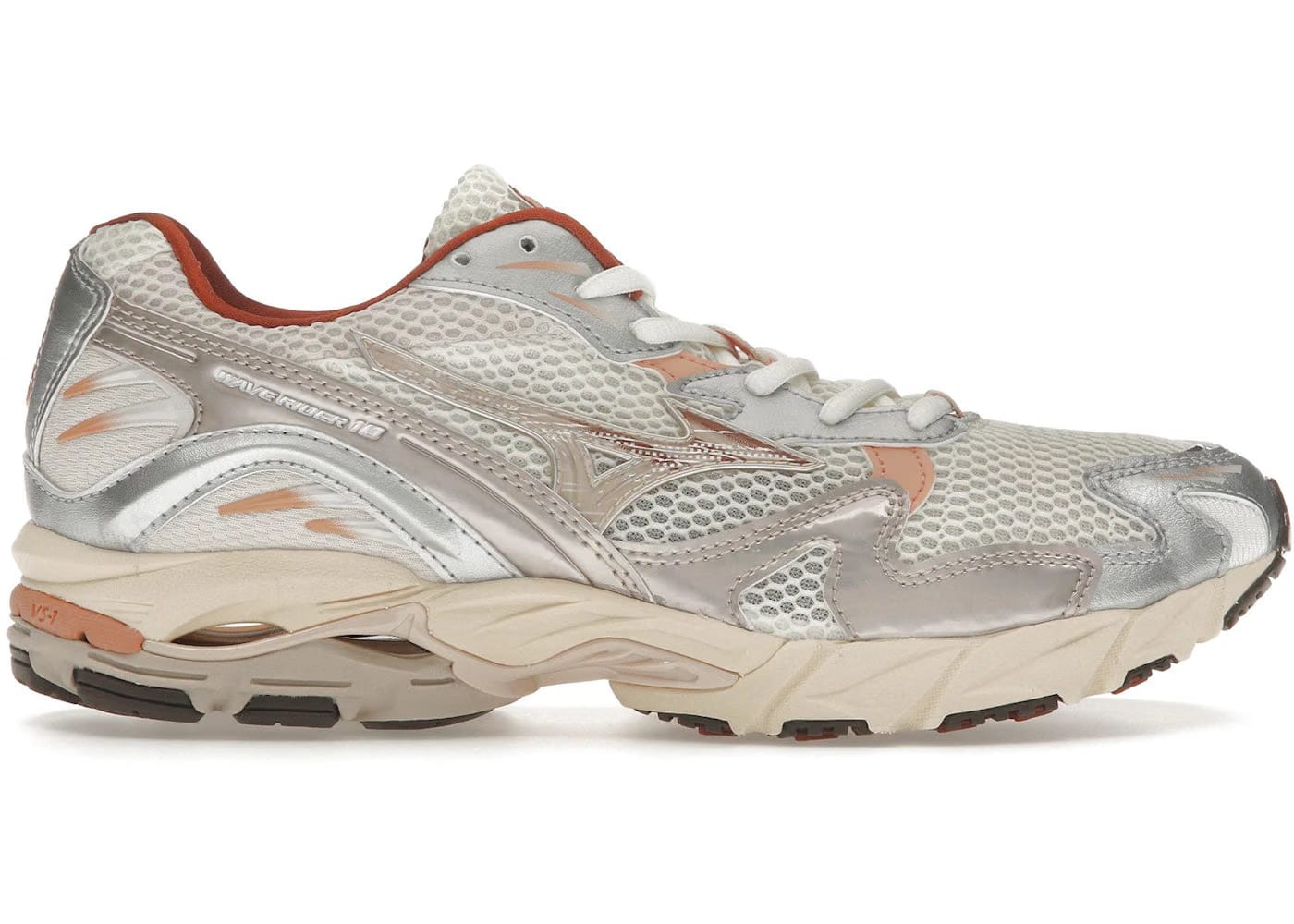 Mizuno Wave Rider 10 White Silver Orange