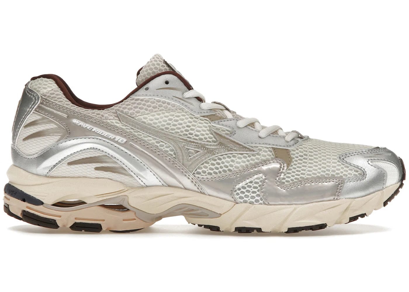 Mizuno Wave Rider 10 Snow White Silver Cloud Chicory