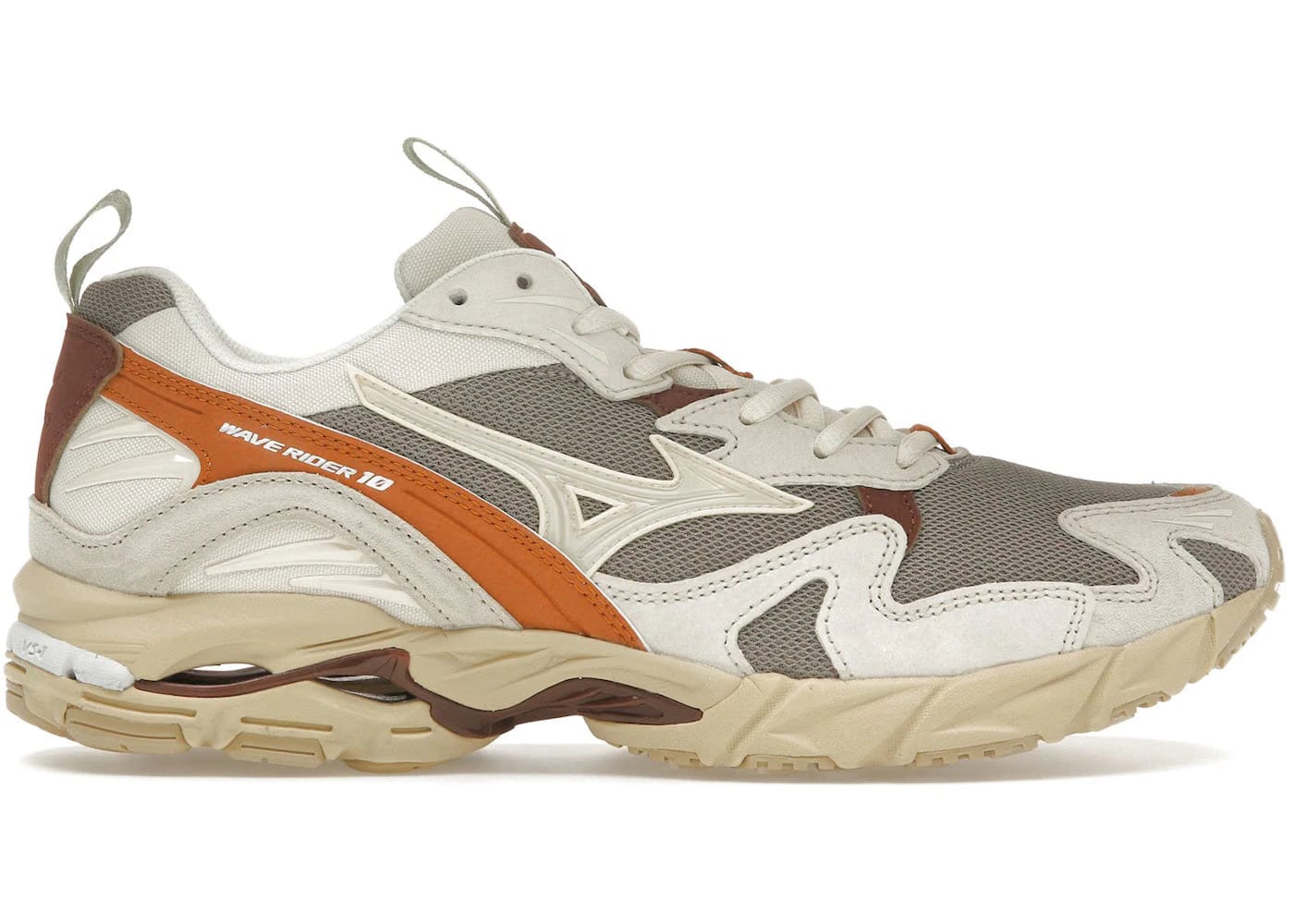 Mizuno Wave Rider 10 Vintage Khaki Sand Pumpkin Spice