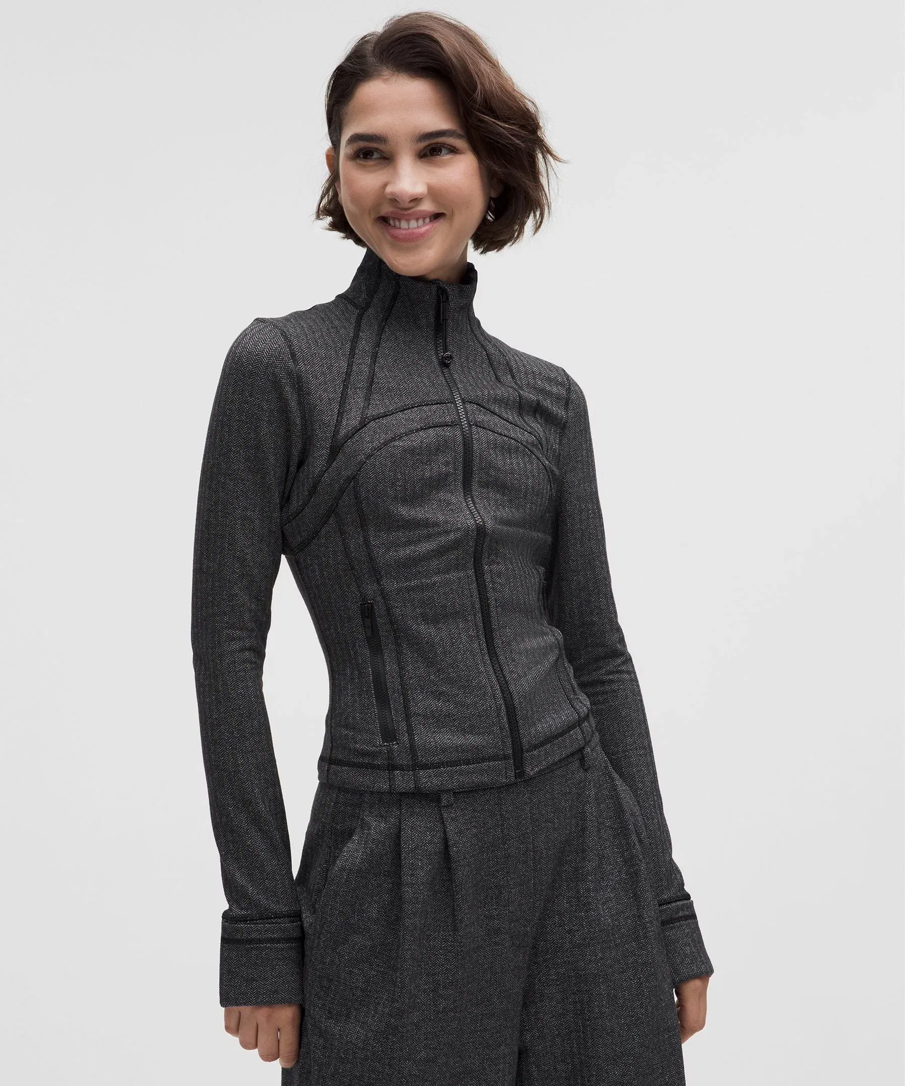 Lululemon Define Cropped Jacket *Herringbone