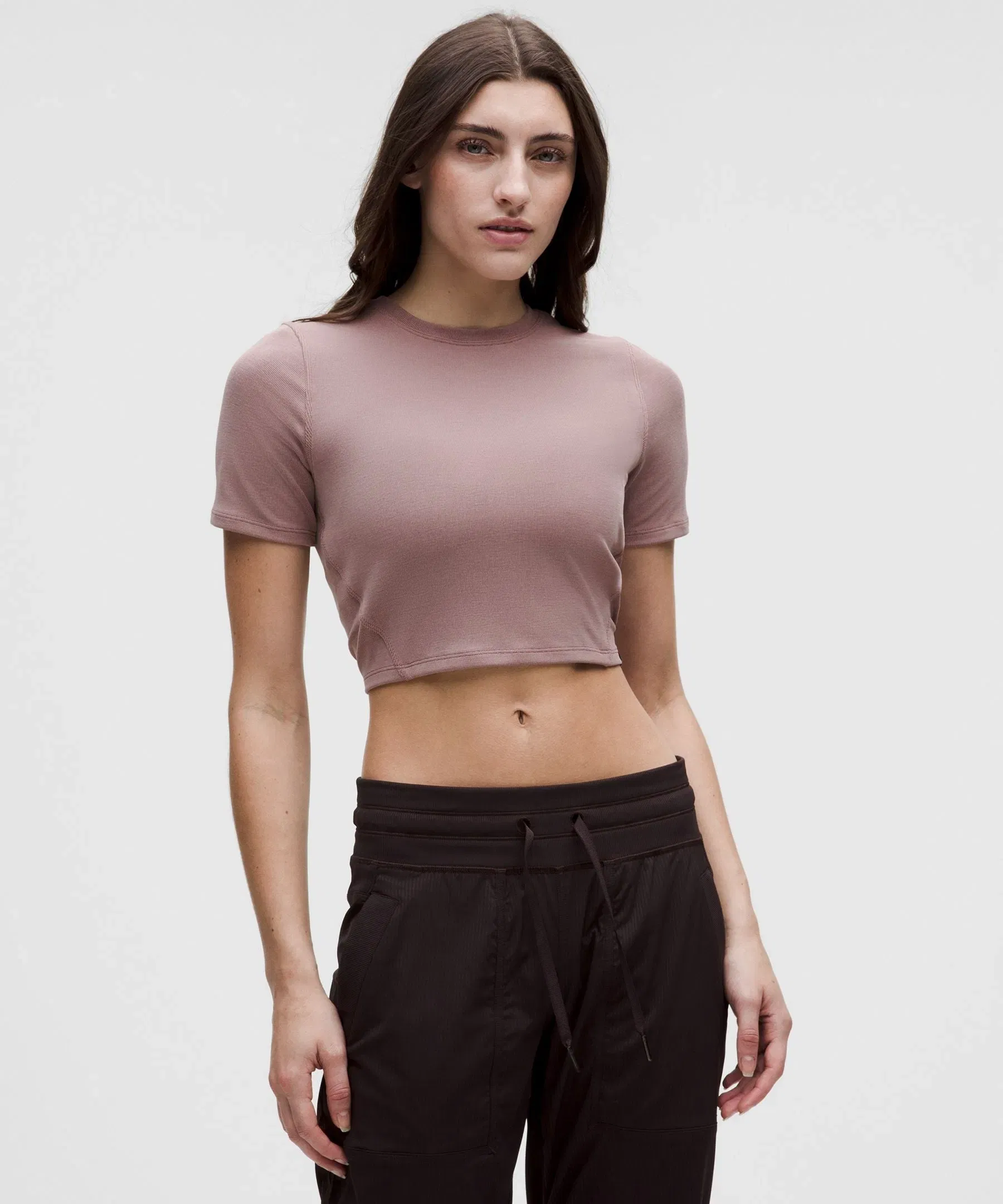 Lululemon Women's Soft Ribbed Keyhole Short - Sleeve Shirt