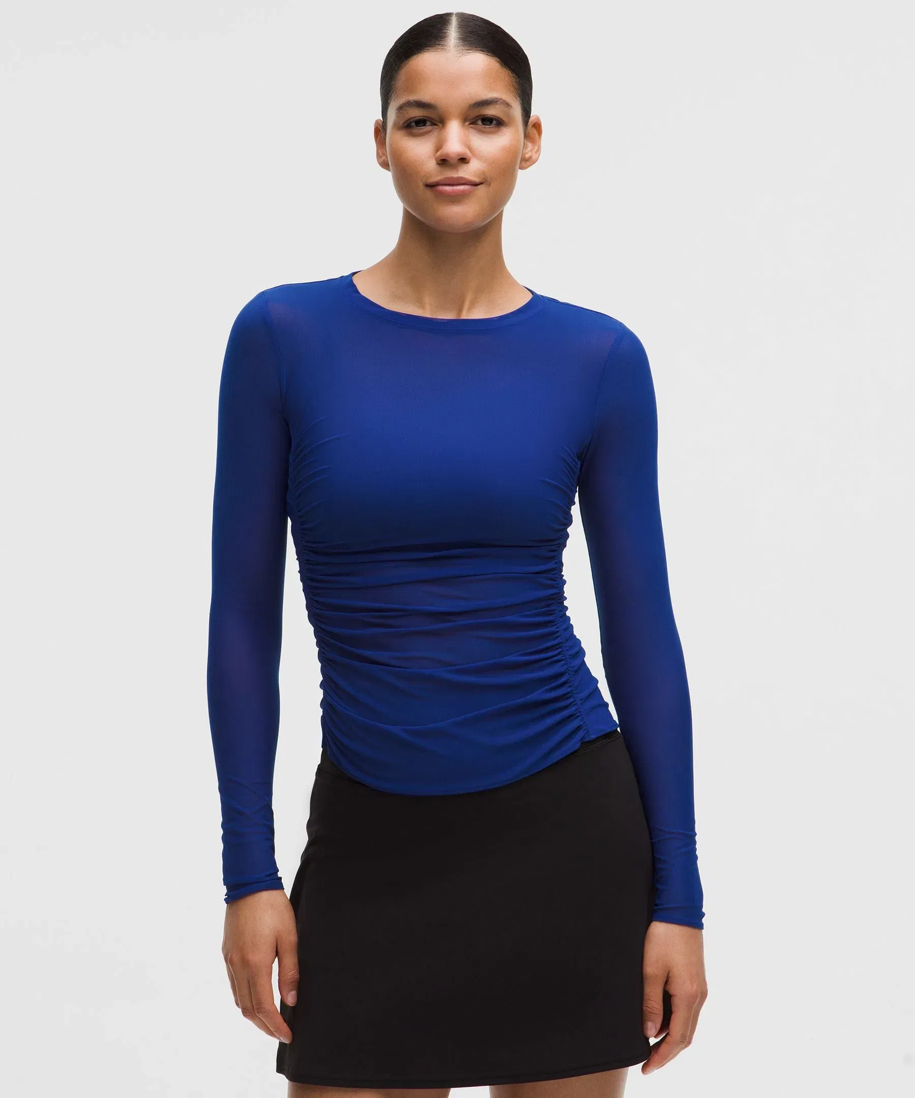 Lululemon Women's Mesh Ruched Long - Sleeve Shirt