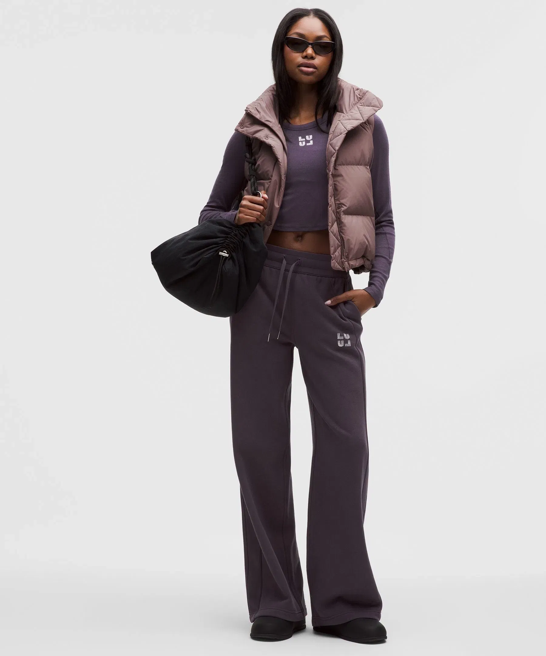 Lululemon Scuba Mid - Rise Wide - Leg Pant *Jewelled