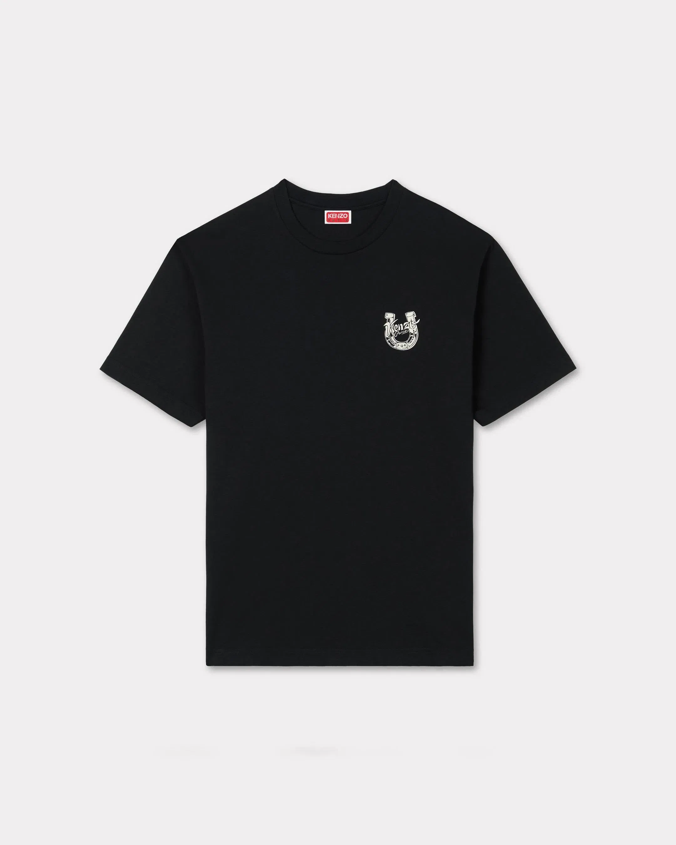 Kenzo Lunar New Year Embroidered T-Shirt In Cotton Black