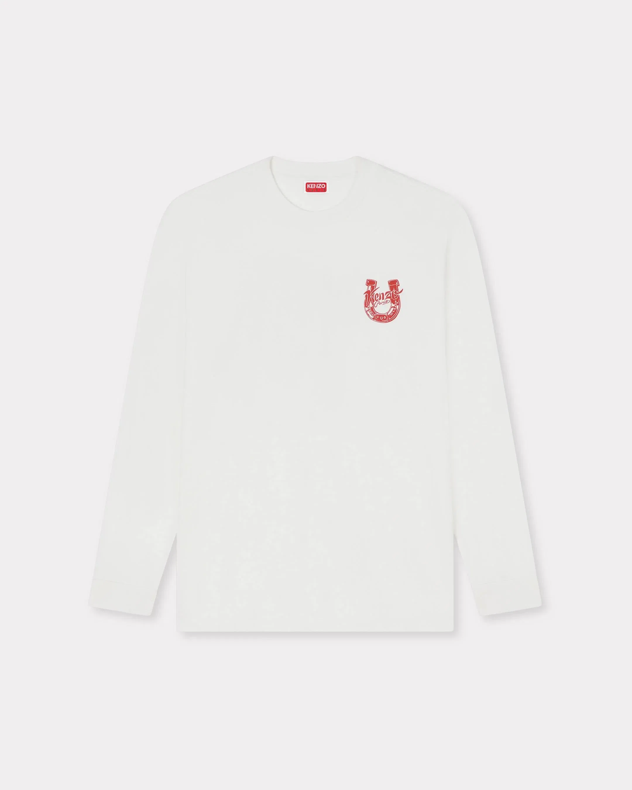 Kenzo Lunar New Year Relax Long Sleeve T-Shirt In Cotton White