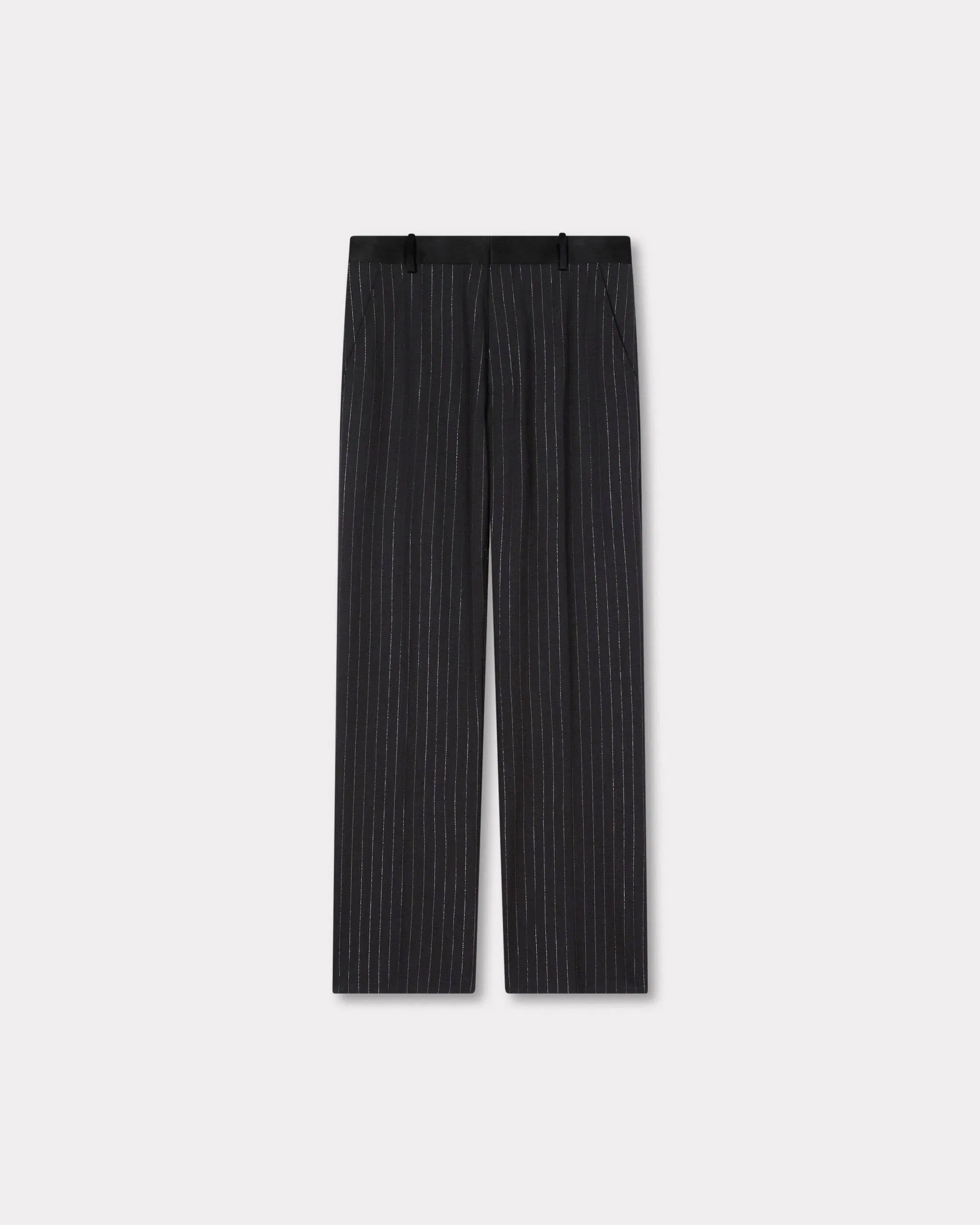 Kenzo Stripes Straight Tailored Pants Grey
