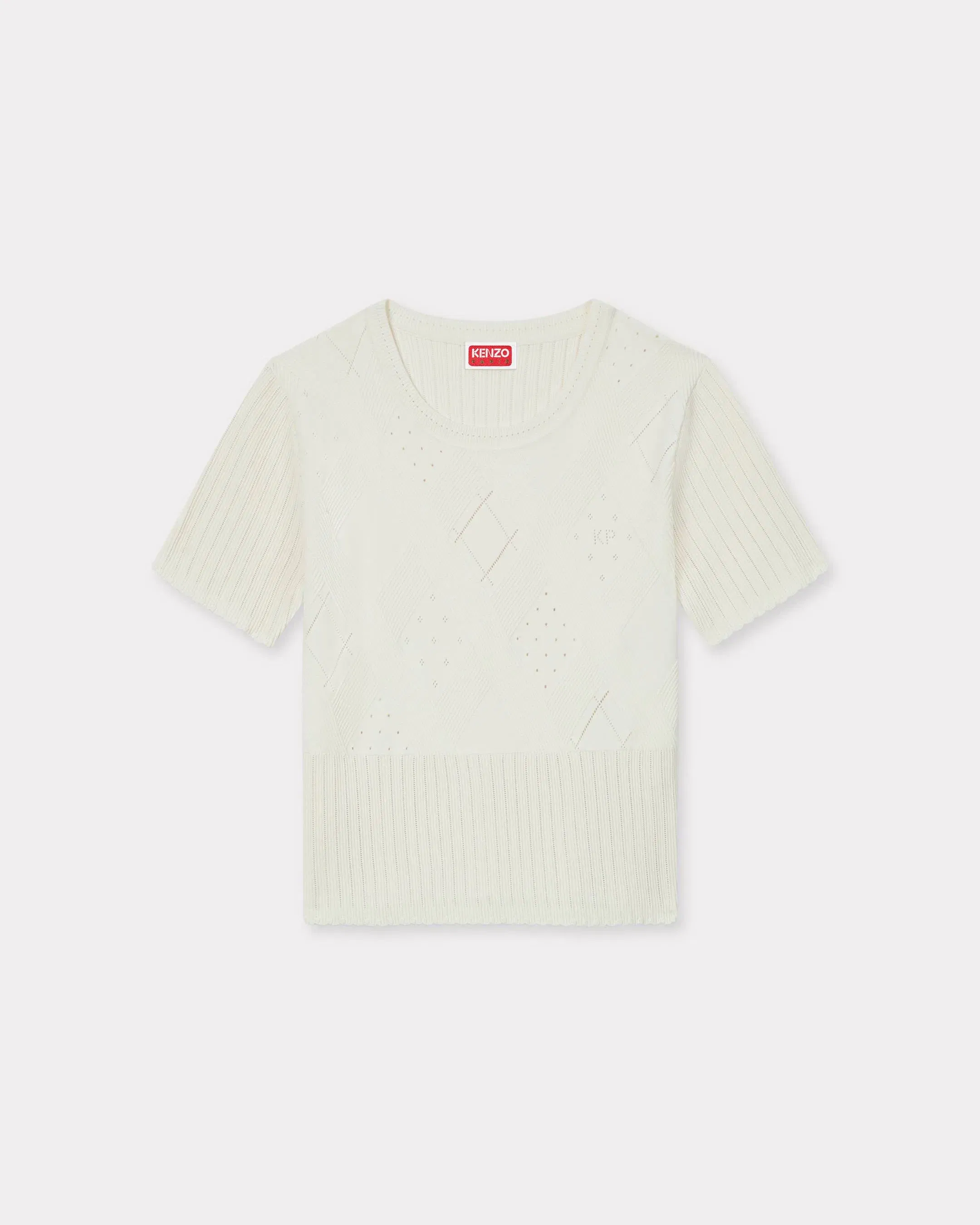 Kenzo Top In Stretch Lace White Women's
