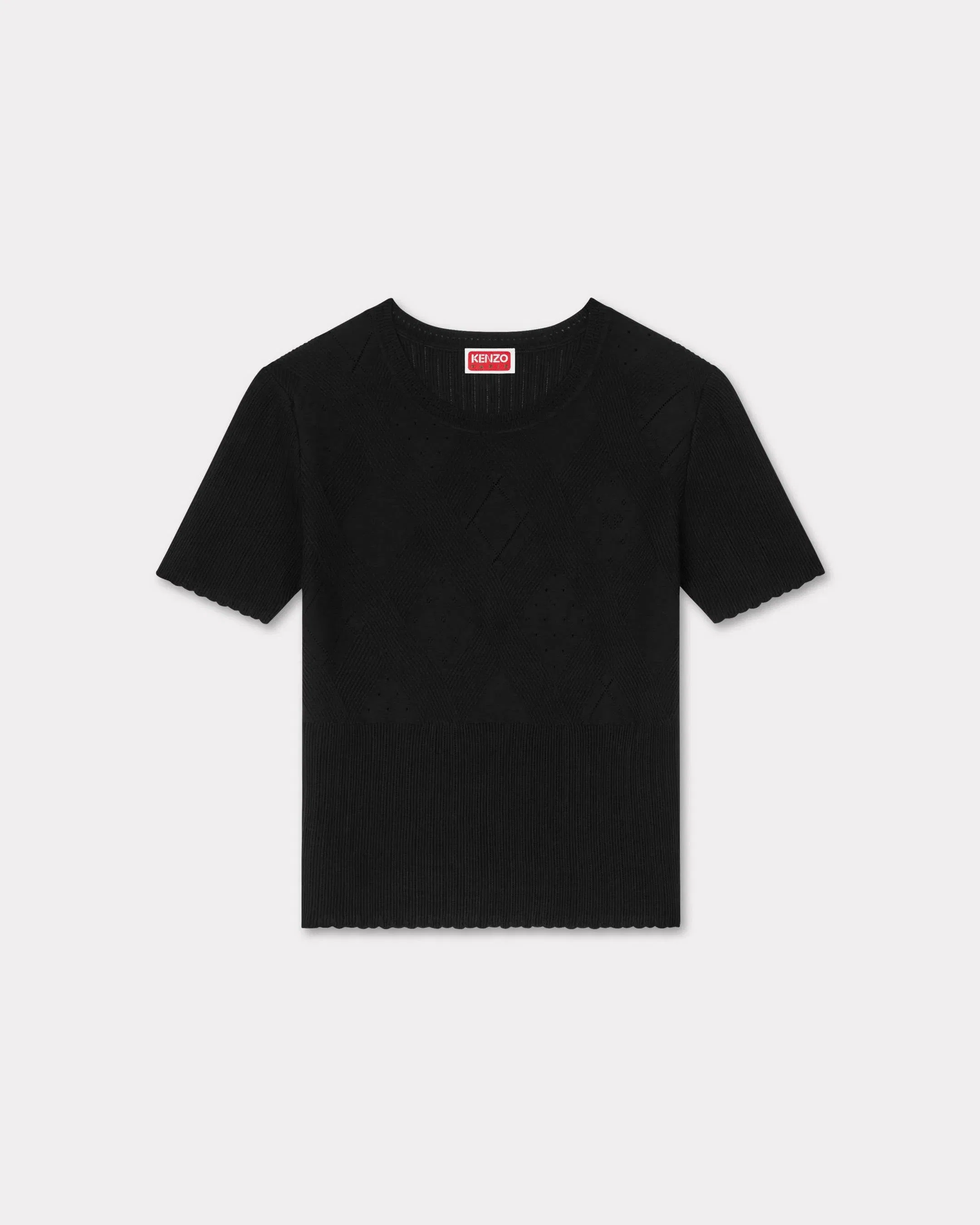 Kenzo Top In Stretch Lace Black Women's
