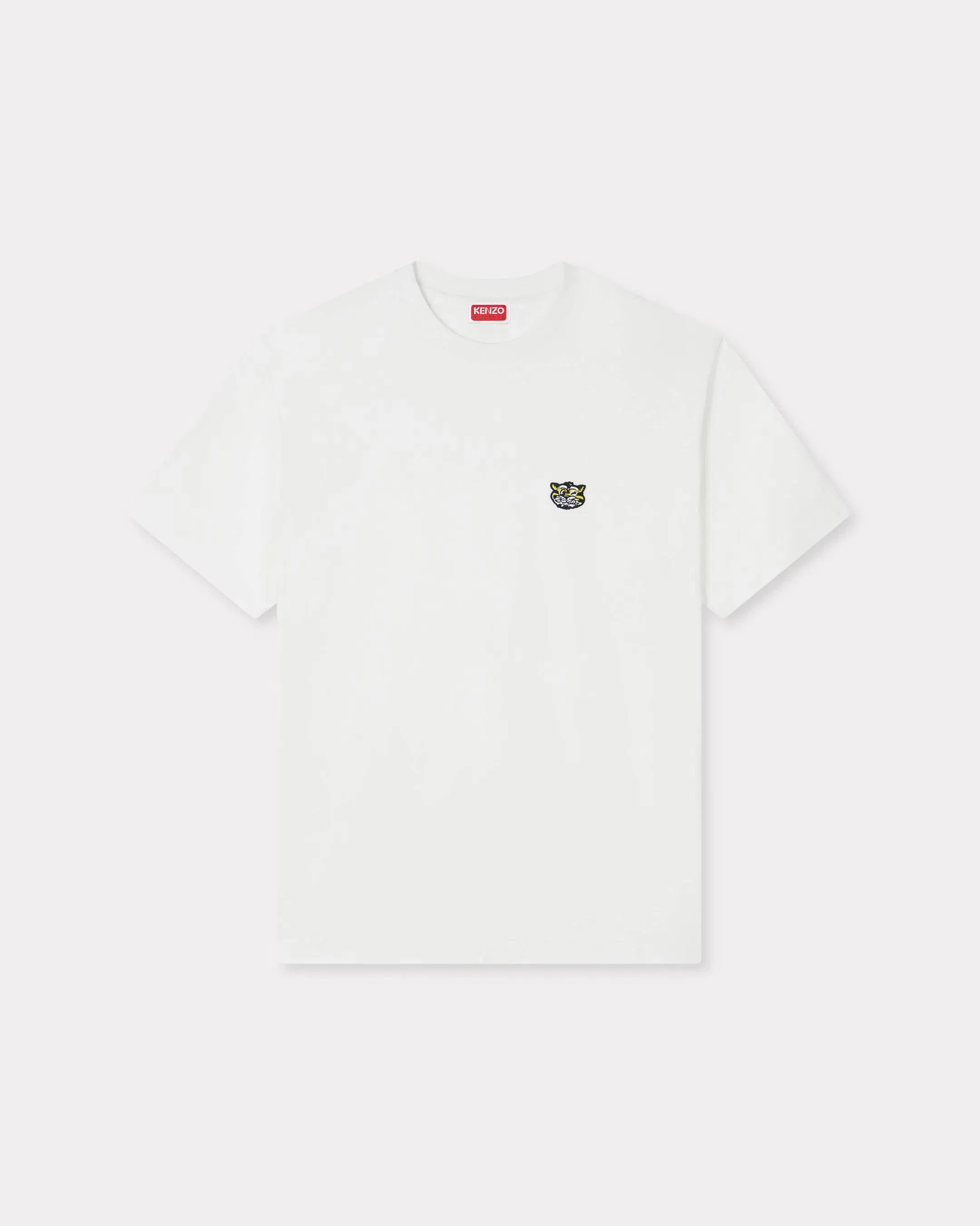 Kenzo Wild Tiger Embroidered T-Shirt In Cotton White