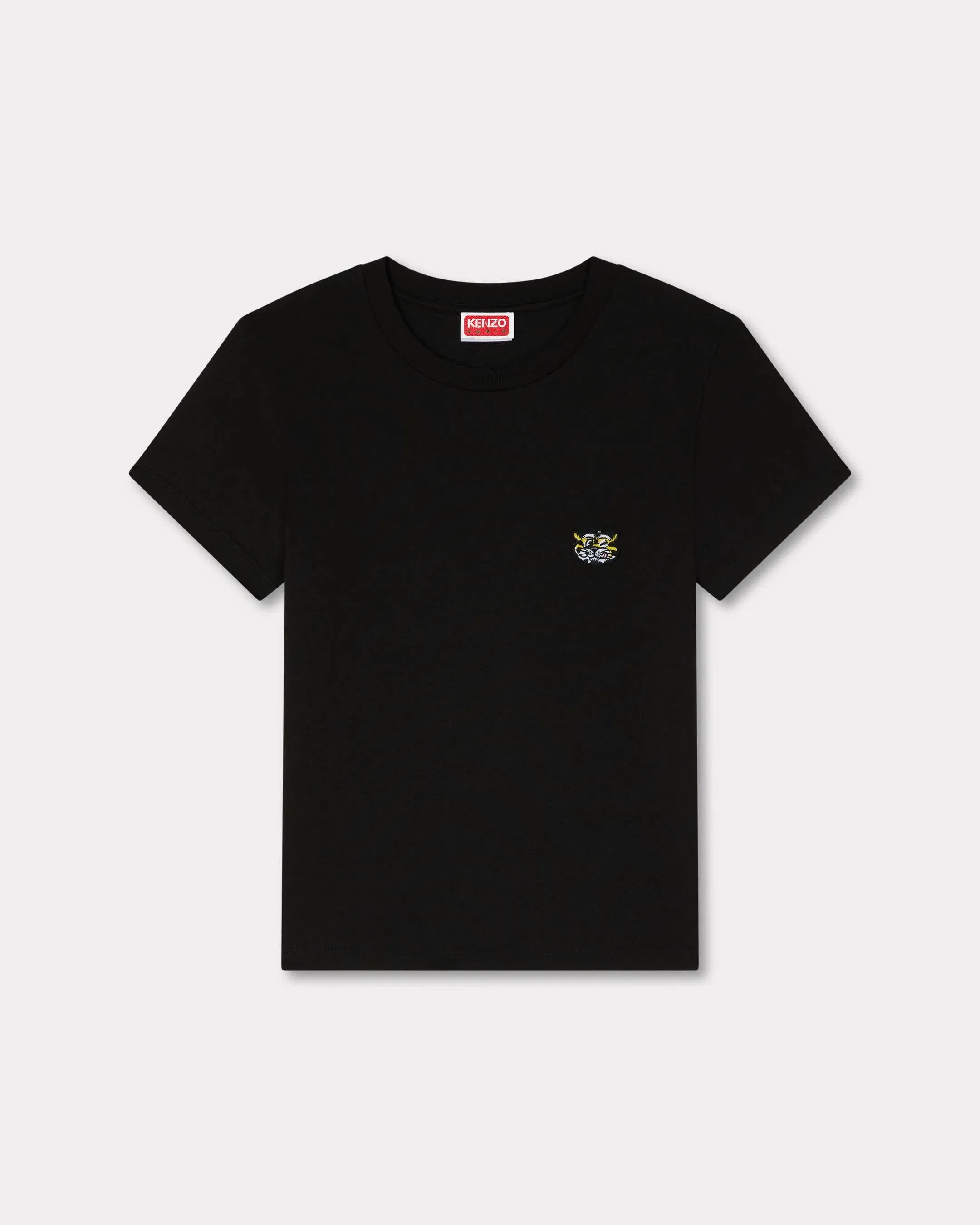 Kenzo Wild Tiger Embroidered T-Shirt In Cotton Black Women's