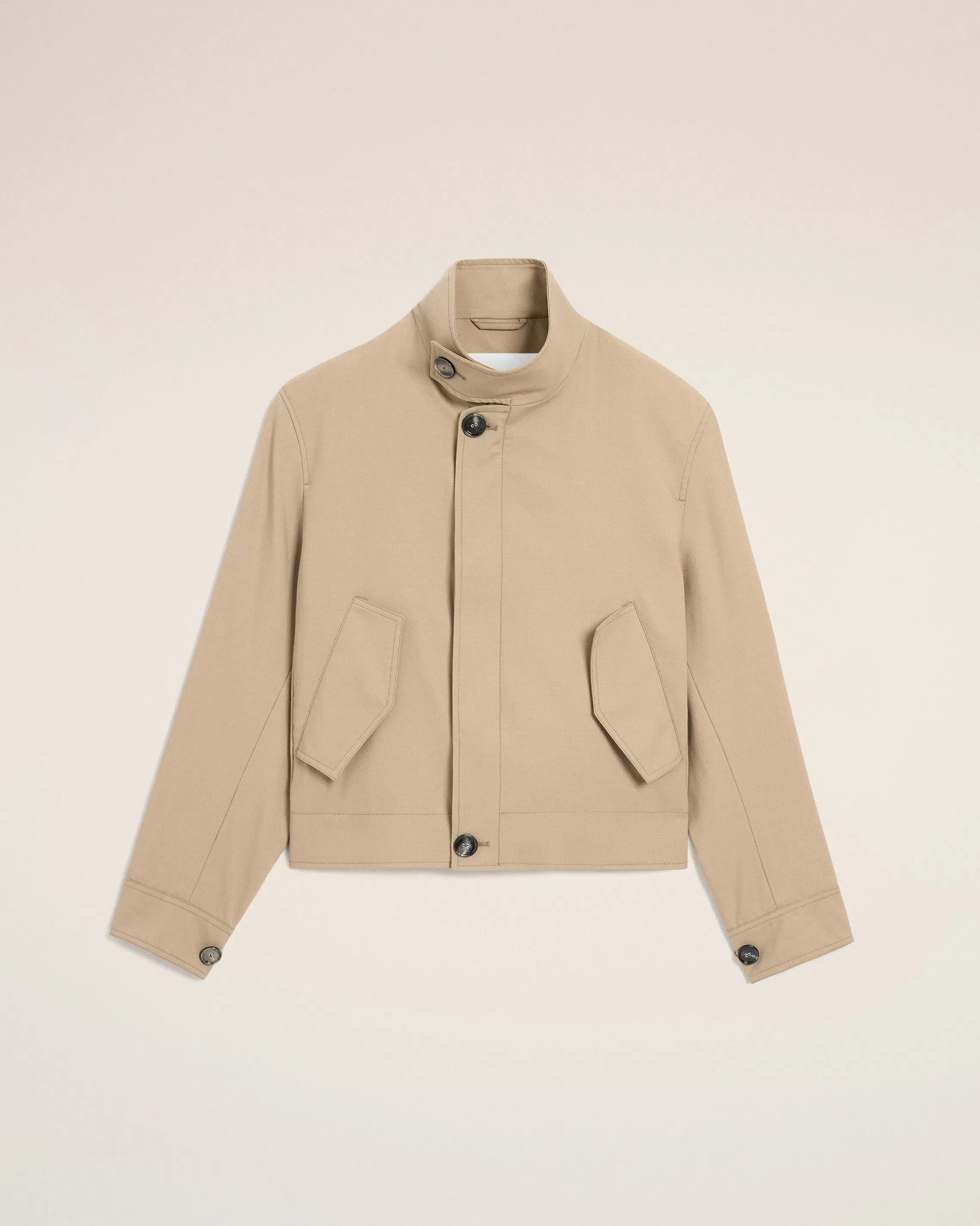 AmiParis Beige New Wool Harrington Jacket