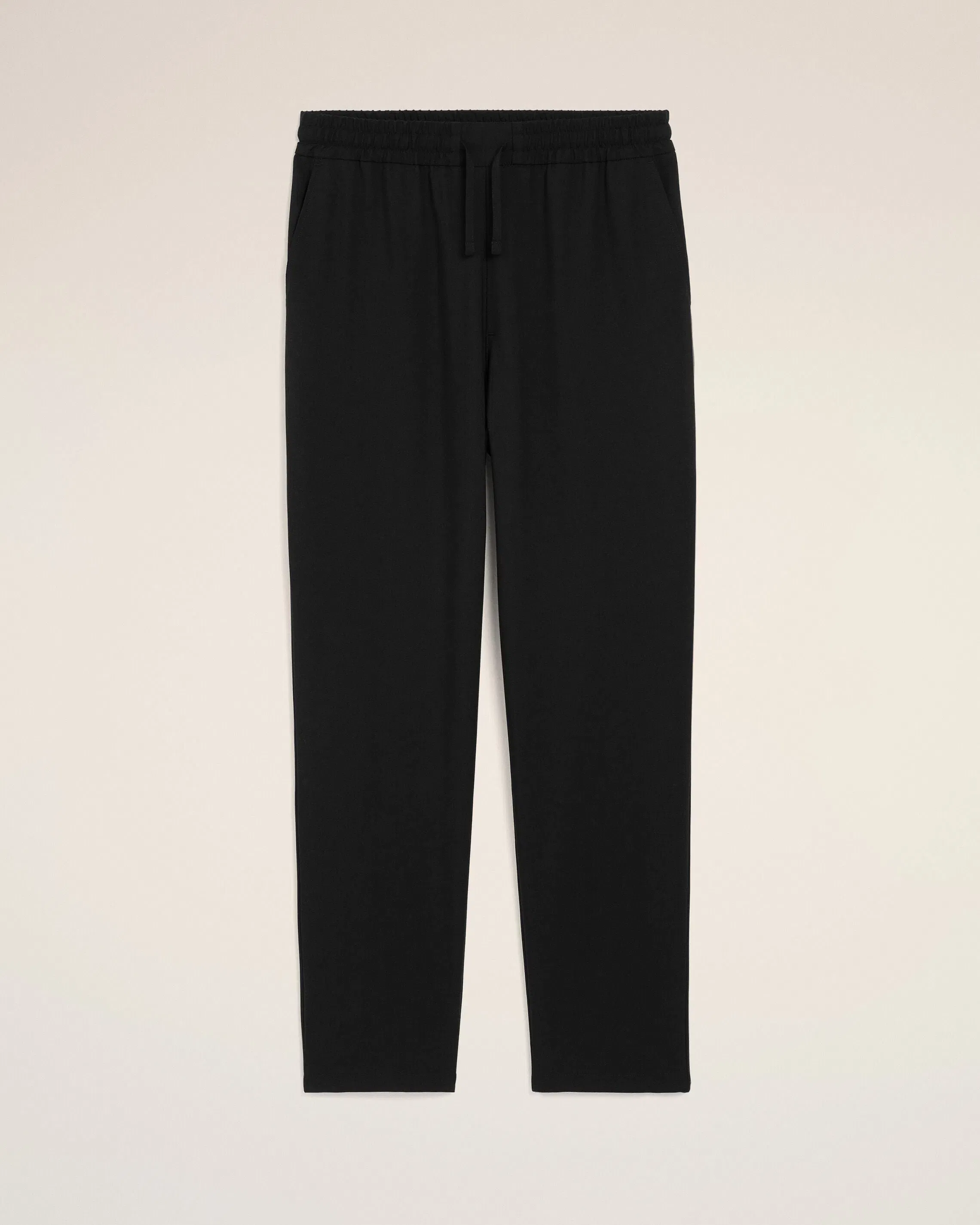 AmiParis Black New Wool Elasticated Waist Trousers