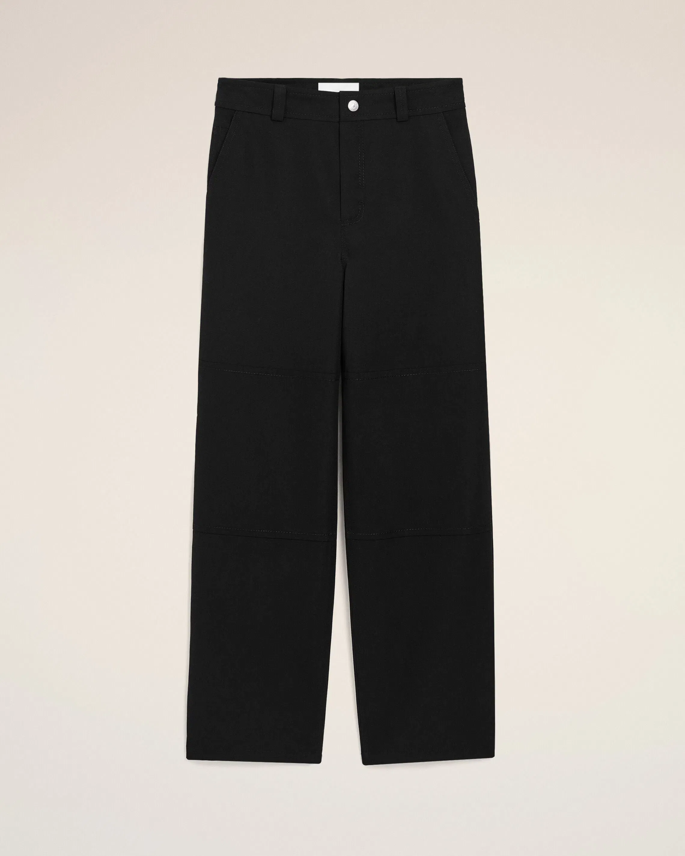 AmiParis Black New Wool Worker Trousers