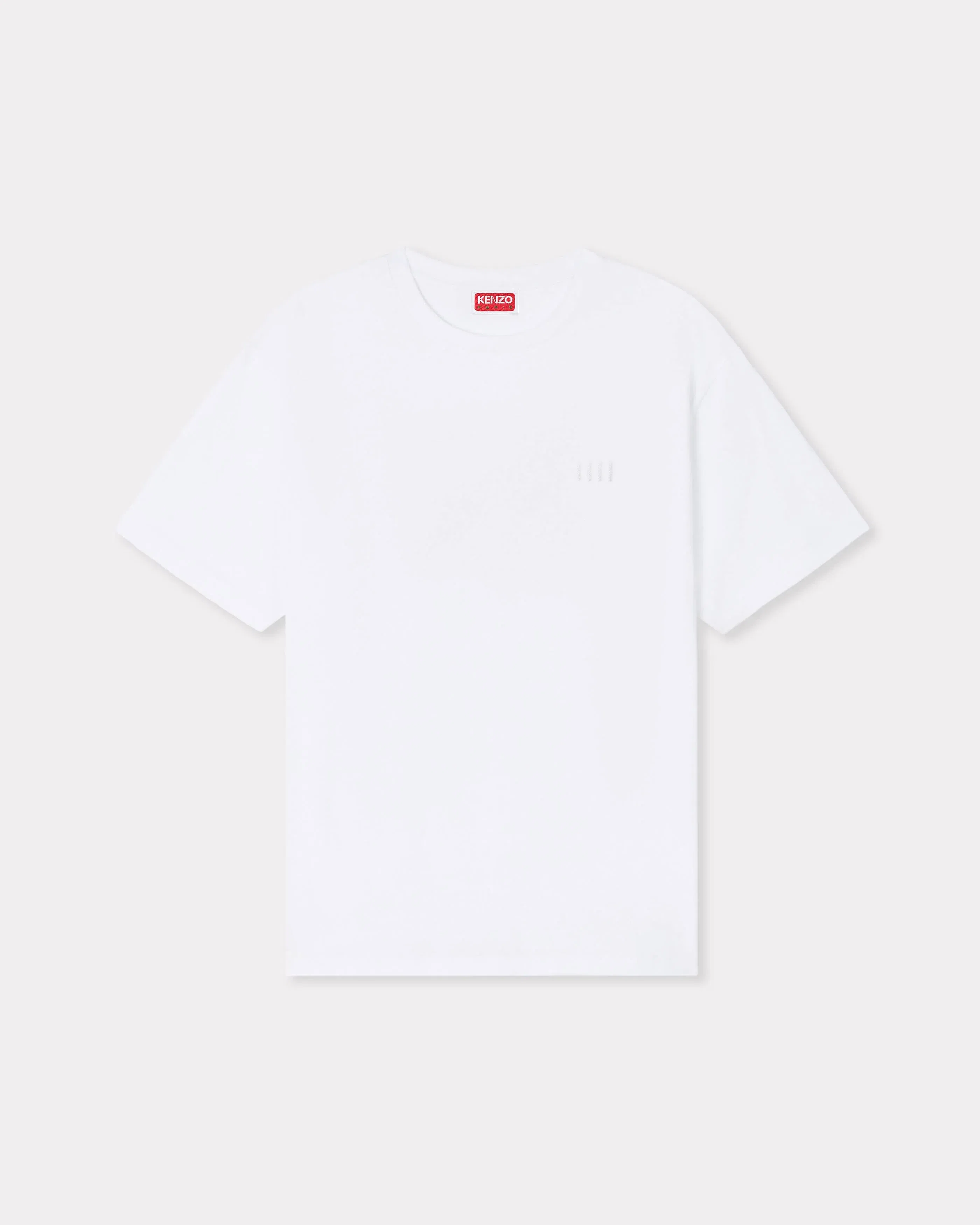 Kenzo Boke Flower 20 Embroidered Oversized T-Shirt In Cotton White