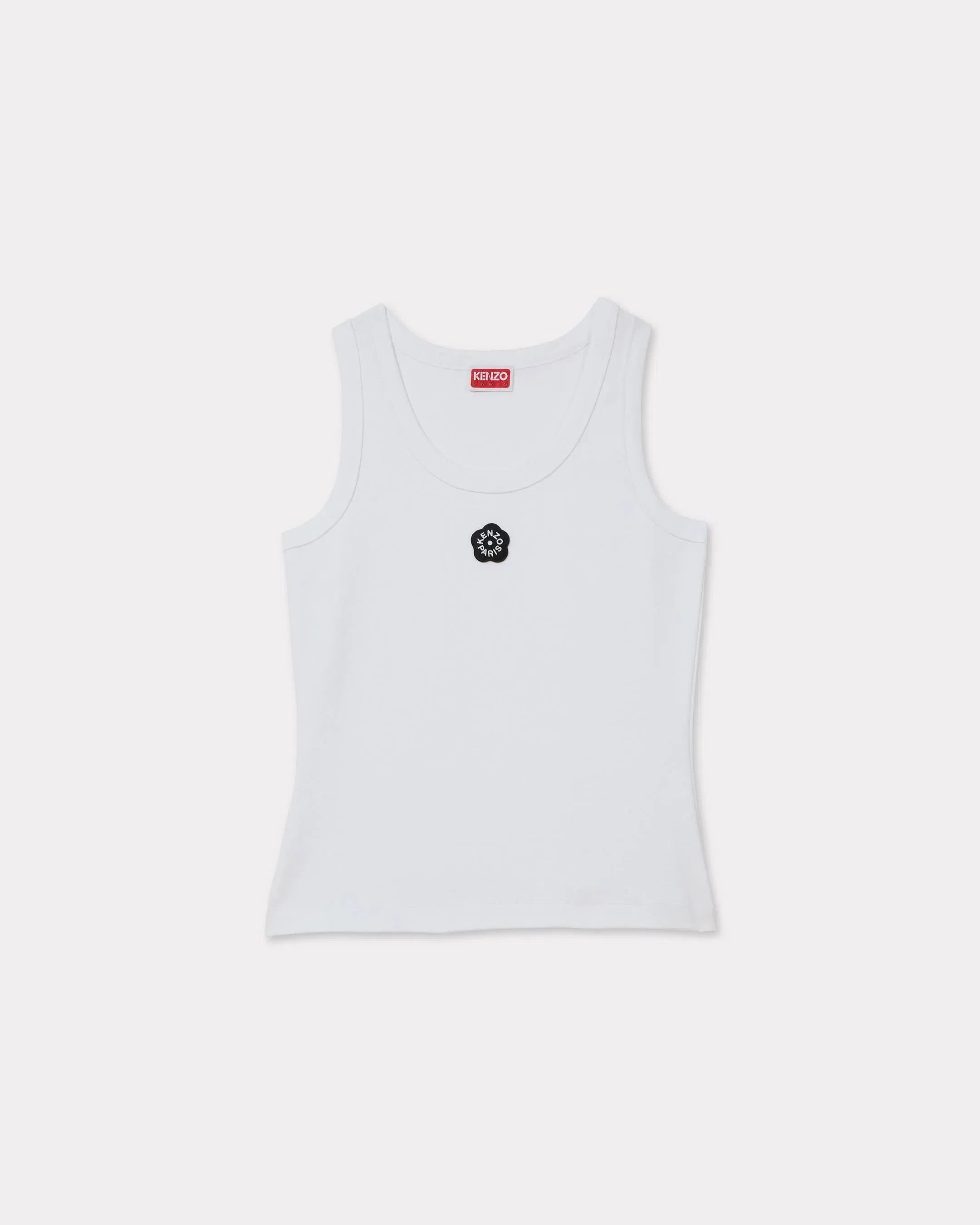 Kenzo Boke Flower 20 Embroidered Tank Top In Cotton White Women's
