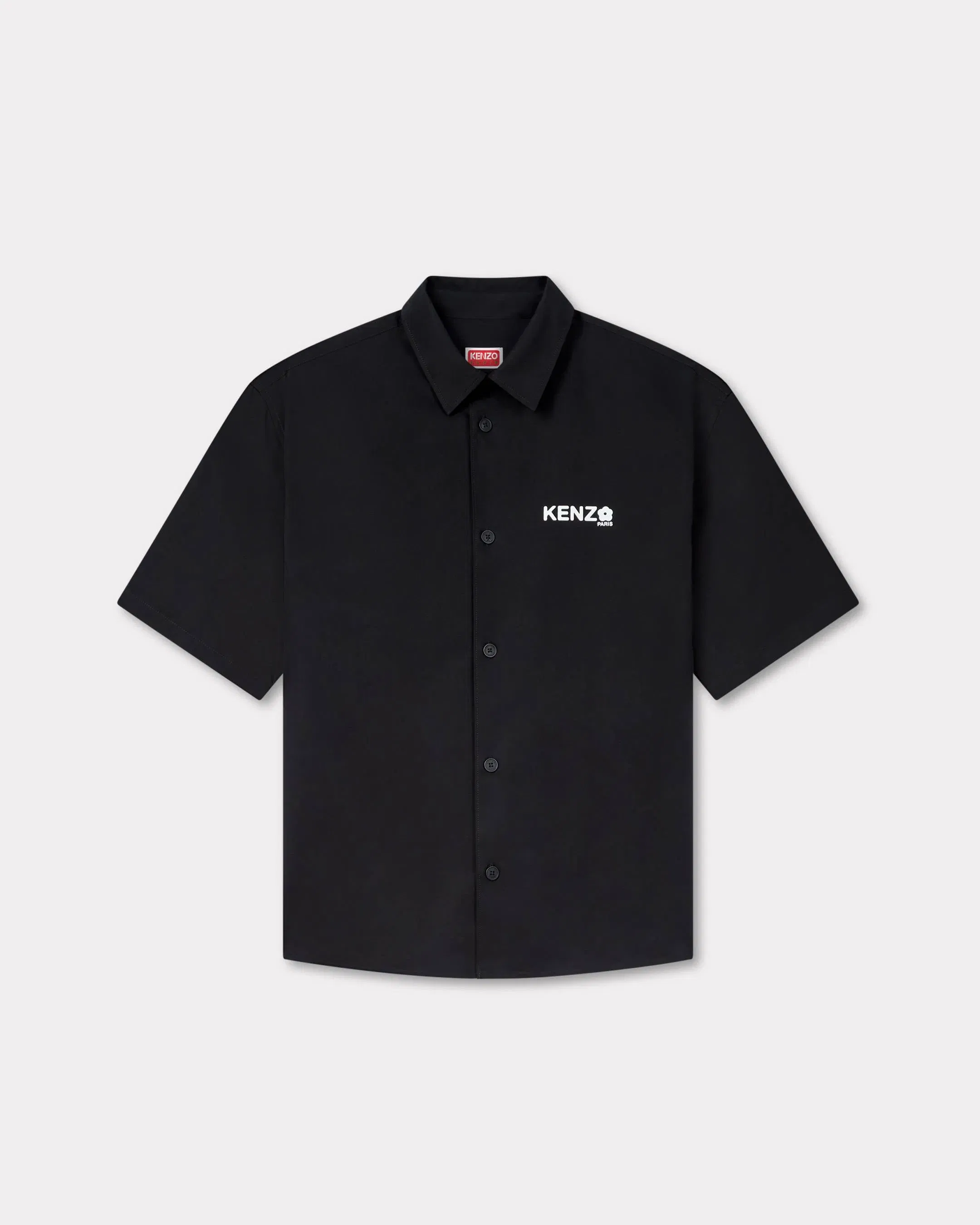 Kenzo Boke Flower 20 Shirt In Cotton Poplin Black