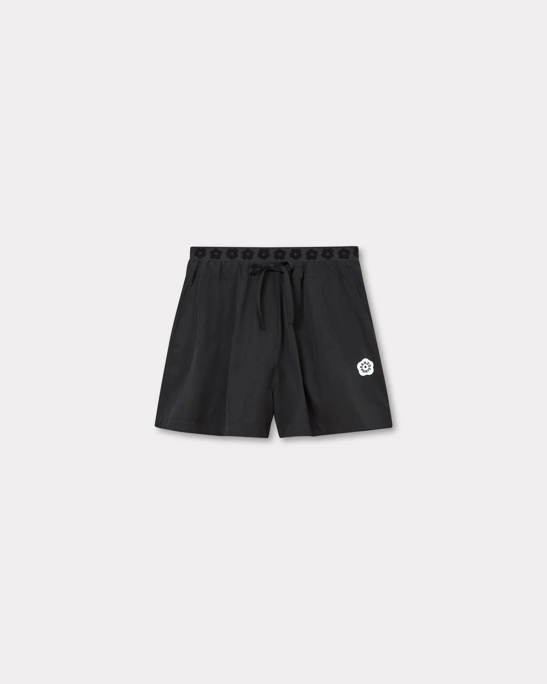 Kenzo Boke Flower 20 Short In Technical Cotton Black Women's