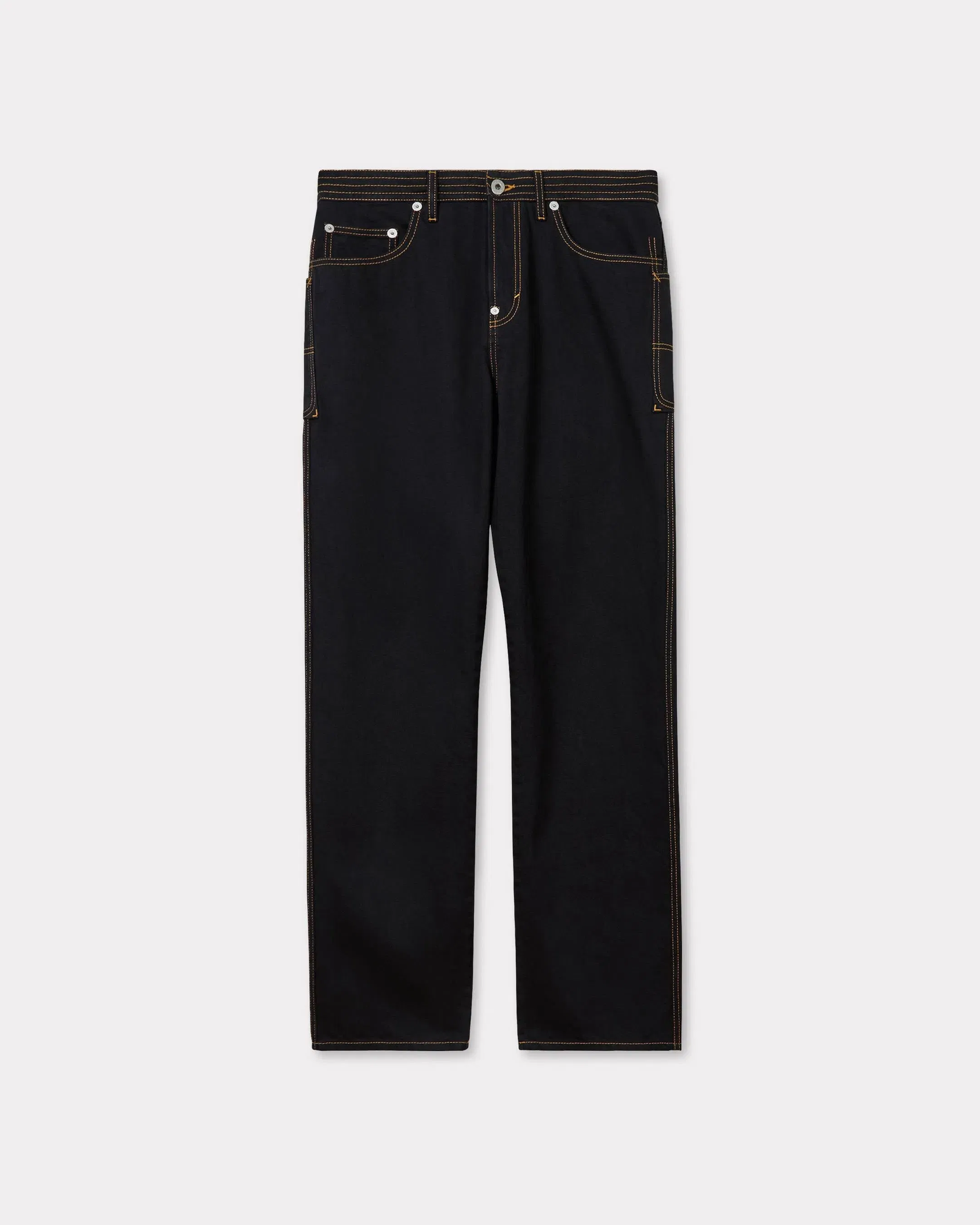 Kenzo Cargo Jeans In Japanese Denim Black