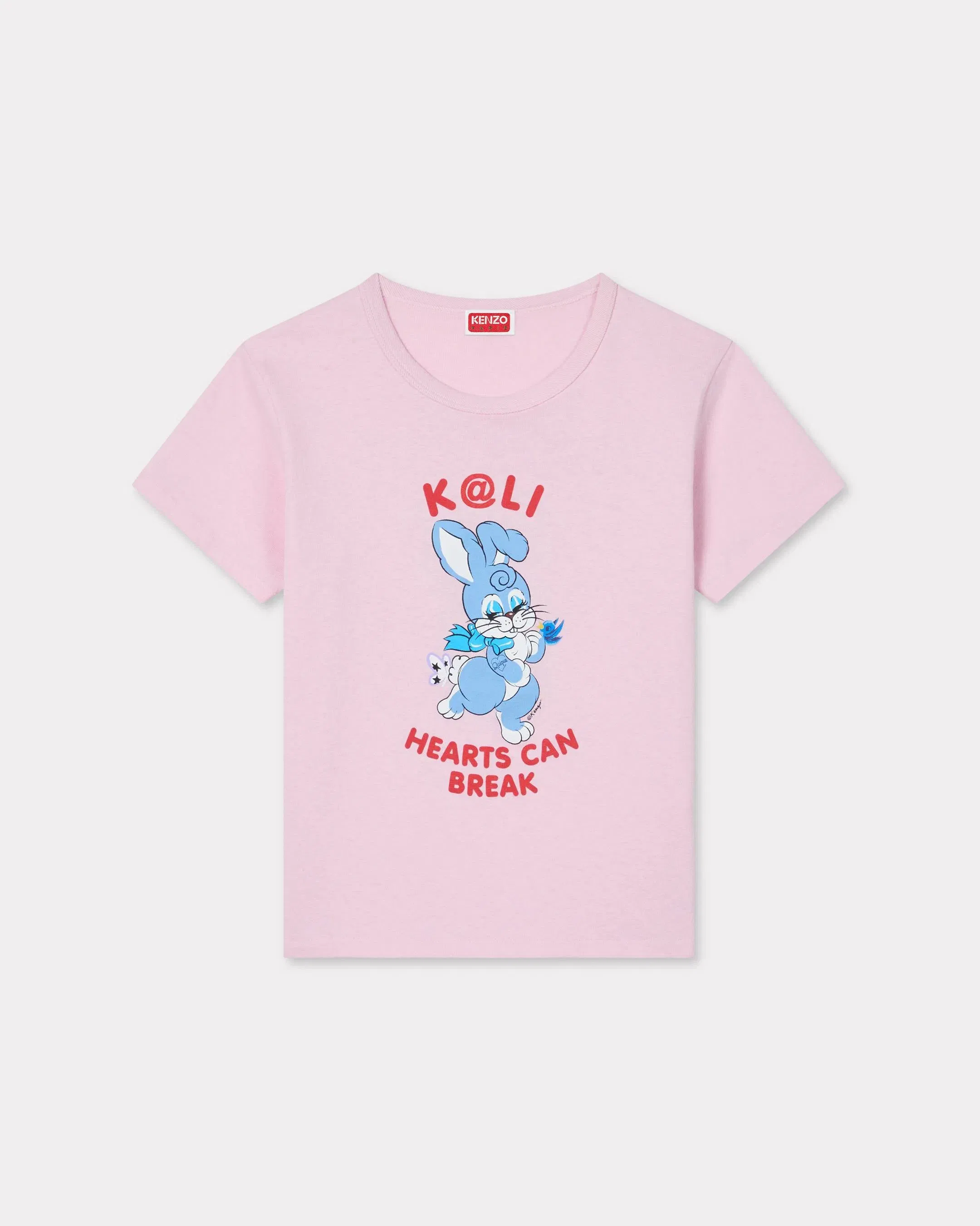 Kenzo Cartoon T-Shirt In Cotton Pink Women's