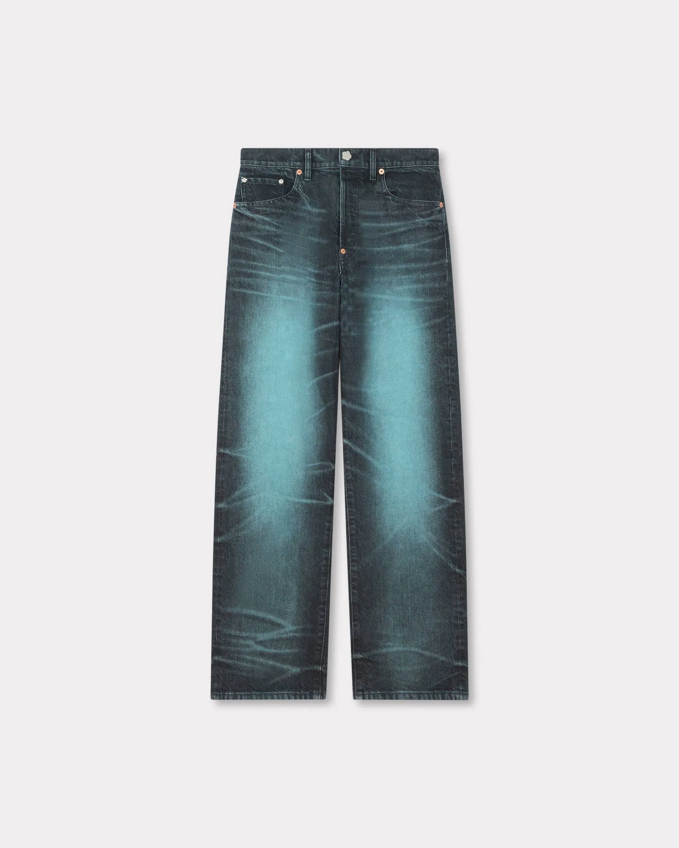 Kenzo Lowwaist Boyfriend Jeans In Japanese Denim Blue Women's