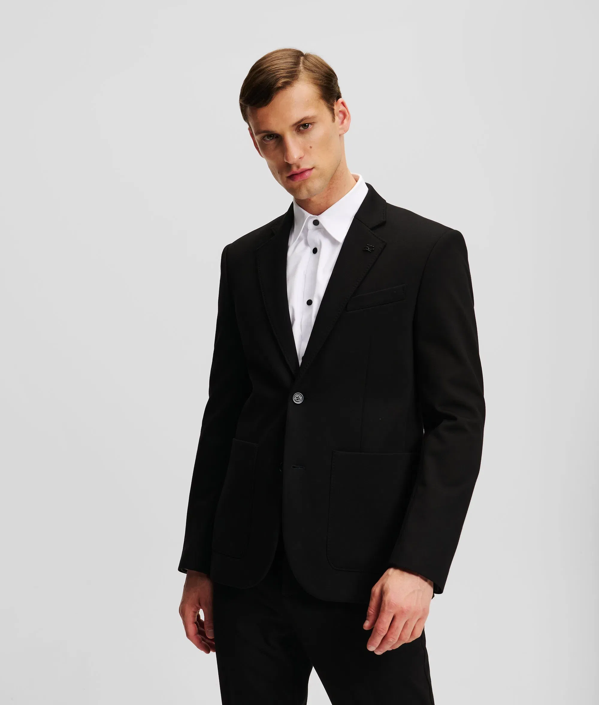 Karl Lagerfeld Tailored Punto Jacket Black