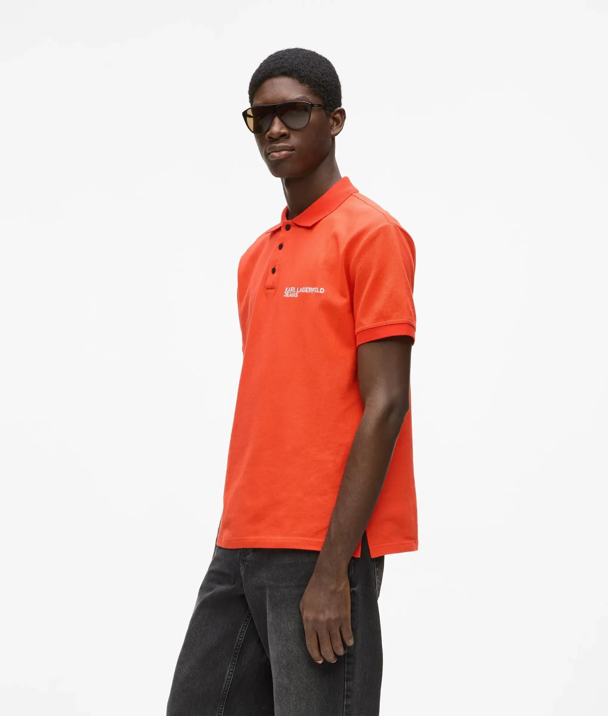 Karl Lagerfeld Logo Polo Shirt Grenadine