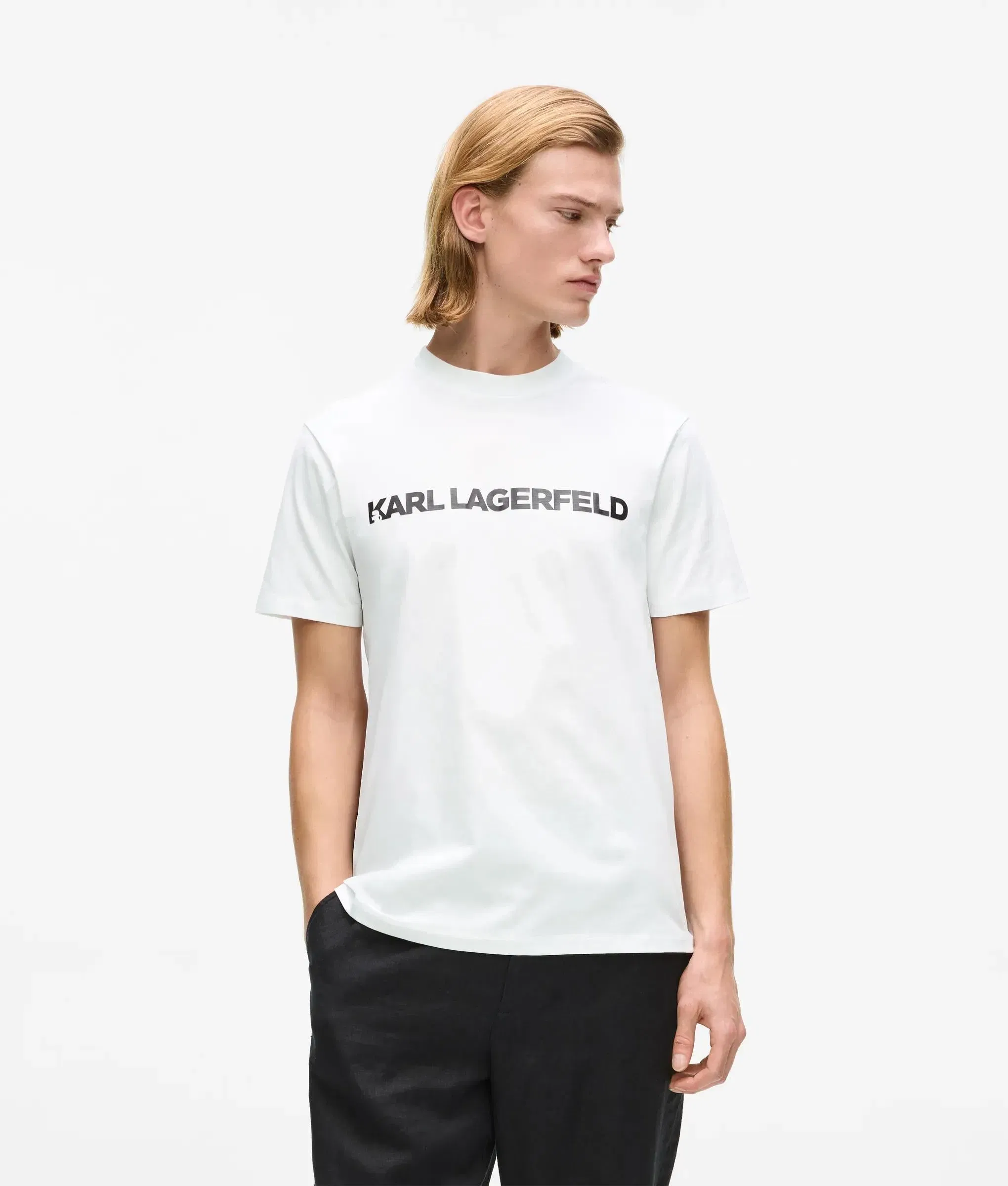 Karl Lagerfeld Logo T - Shirt White
