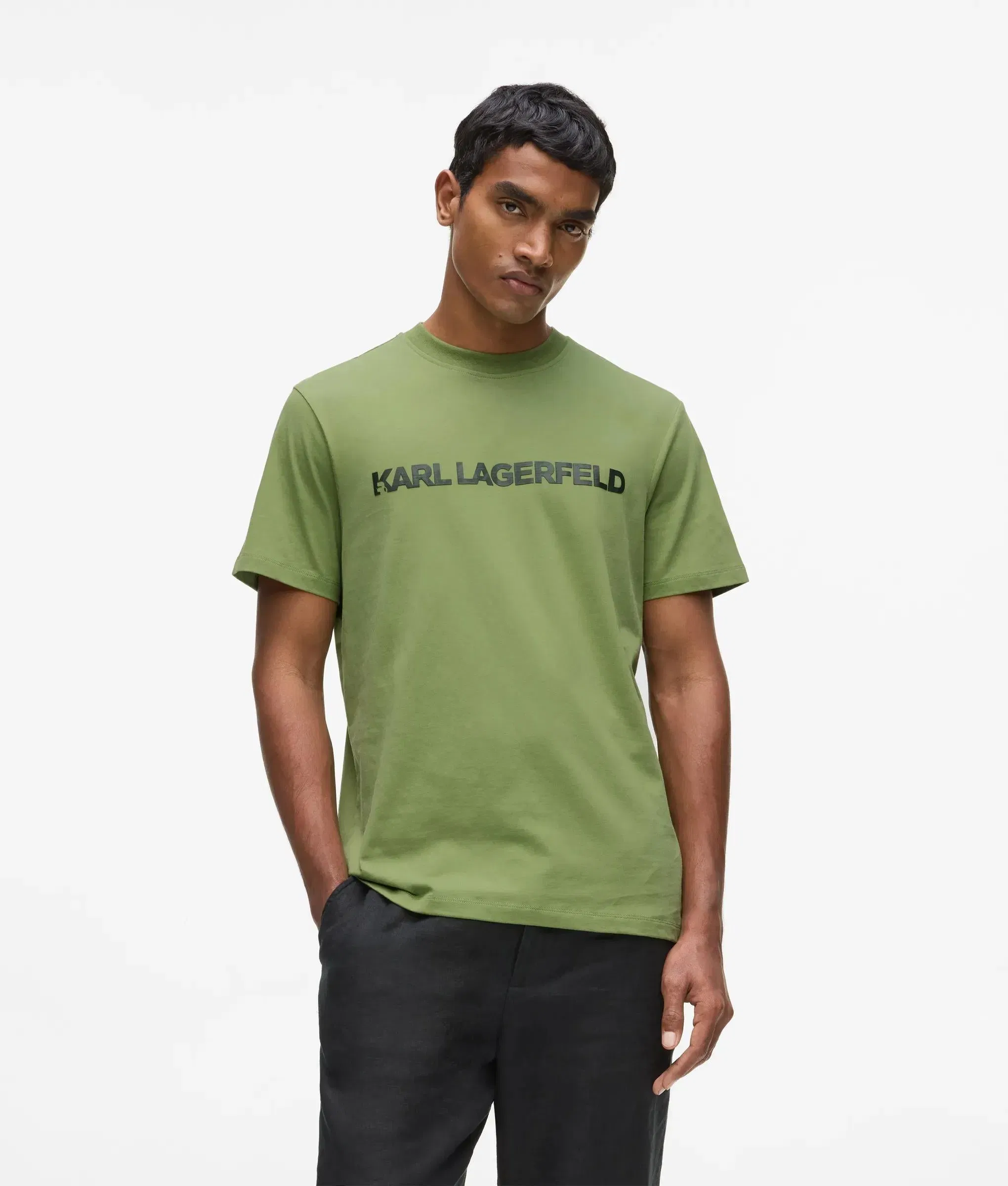 Karl Lagerfeld Logo T - Shirt Dill