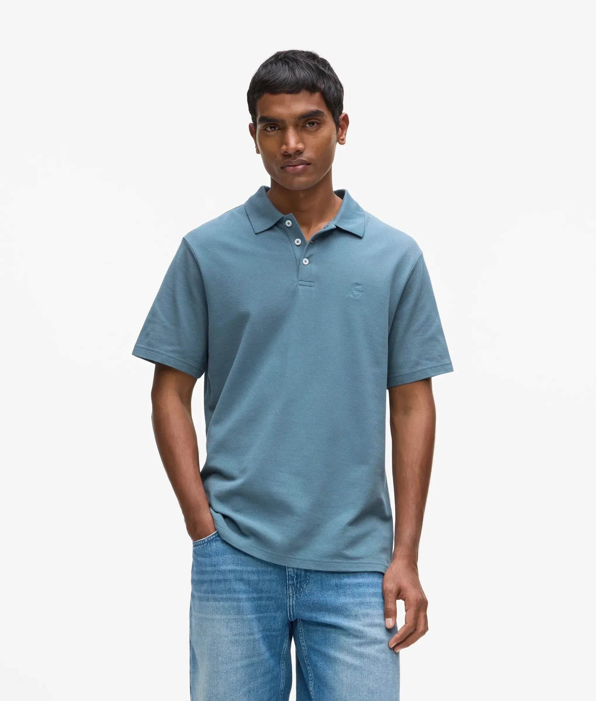 Karl Lagerfeld Kameo Polo Shirt Coronet Blue