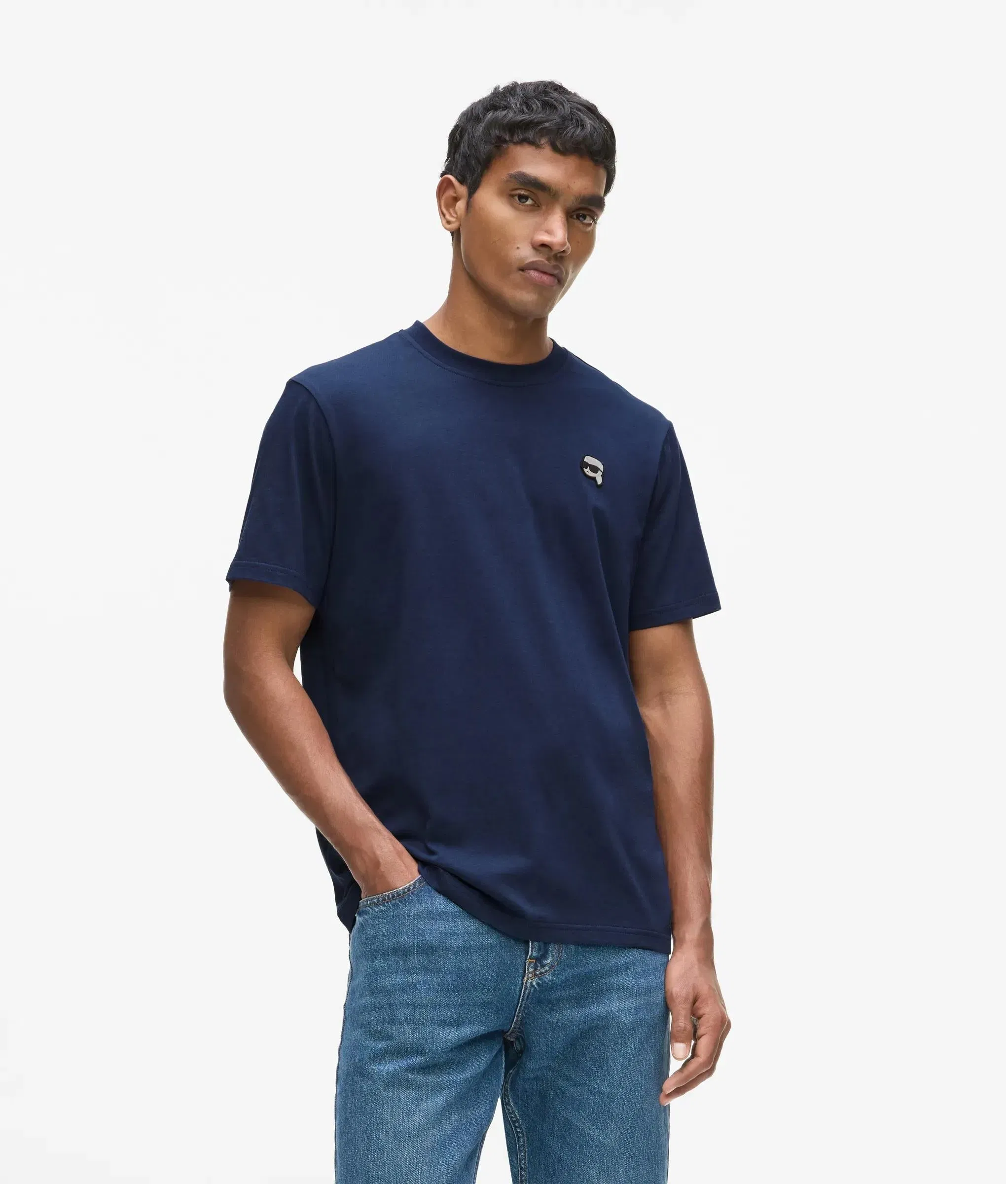Karl Lagerfeld Ikon T - Shirt Medieval Blue