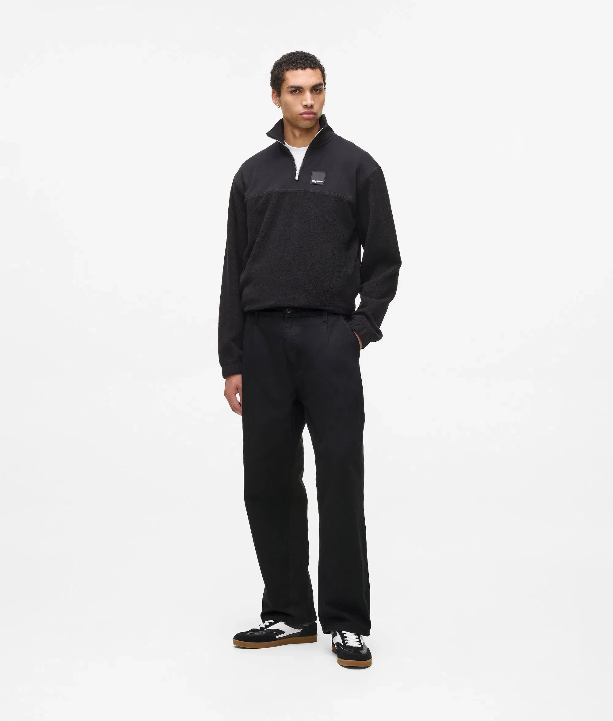 Karl Lagerfeld Relaxed Chino Pants Black