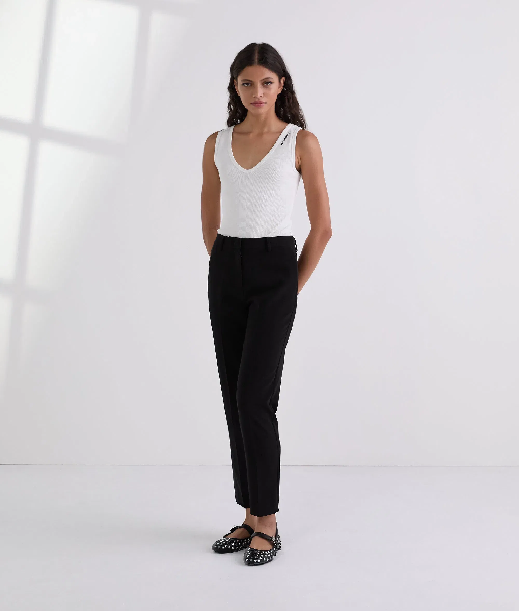 Karl Lagerfeld Cigarette Pants Black
