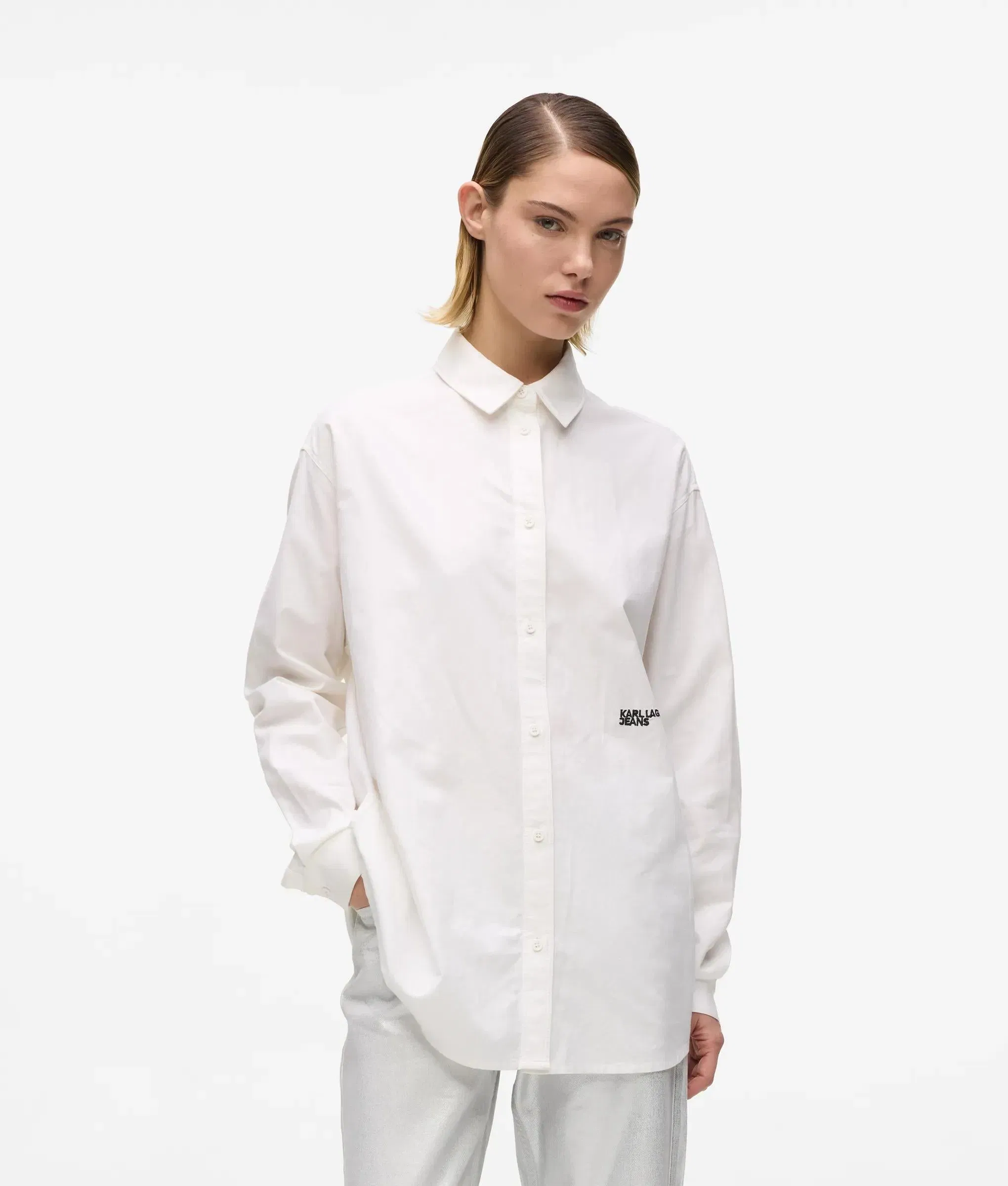 Karl Lagerfeld Oxford Shirt White