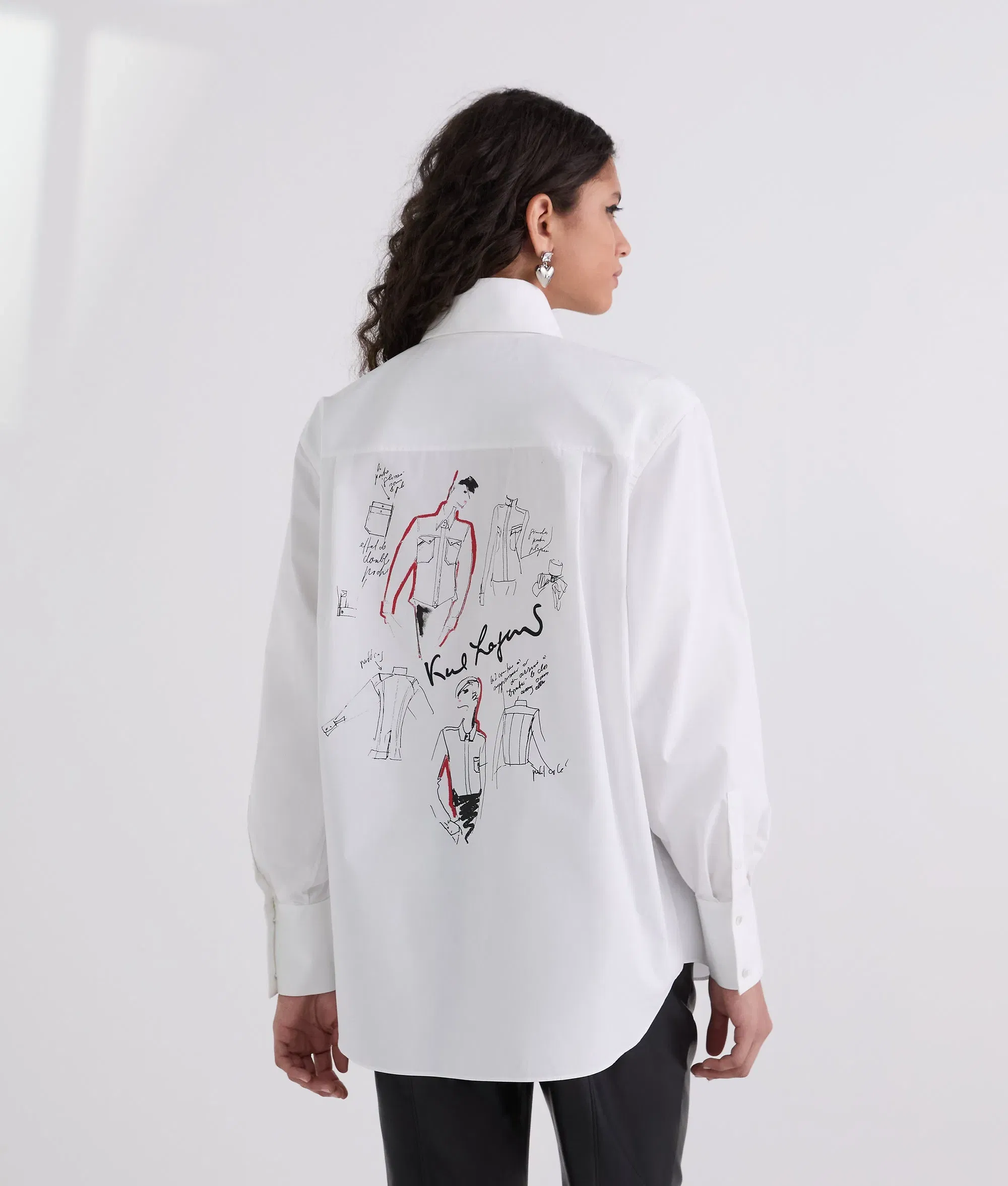 Karl Lagerfeld Karl Series Poplin Shirt White