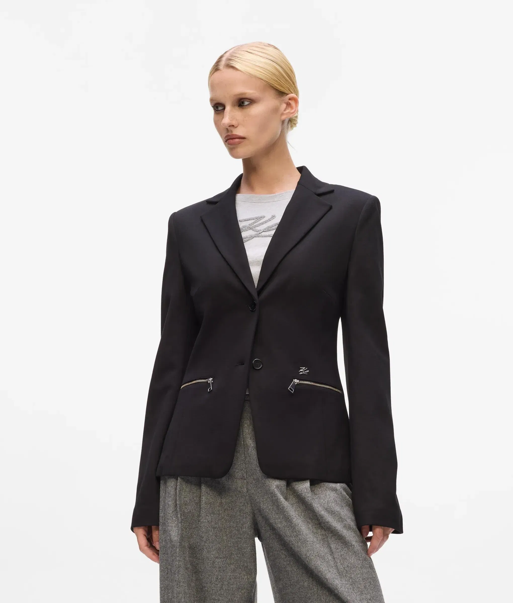 Karl Lagerfeld Punto Jacket Black